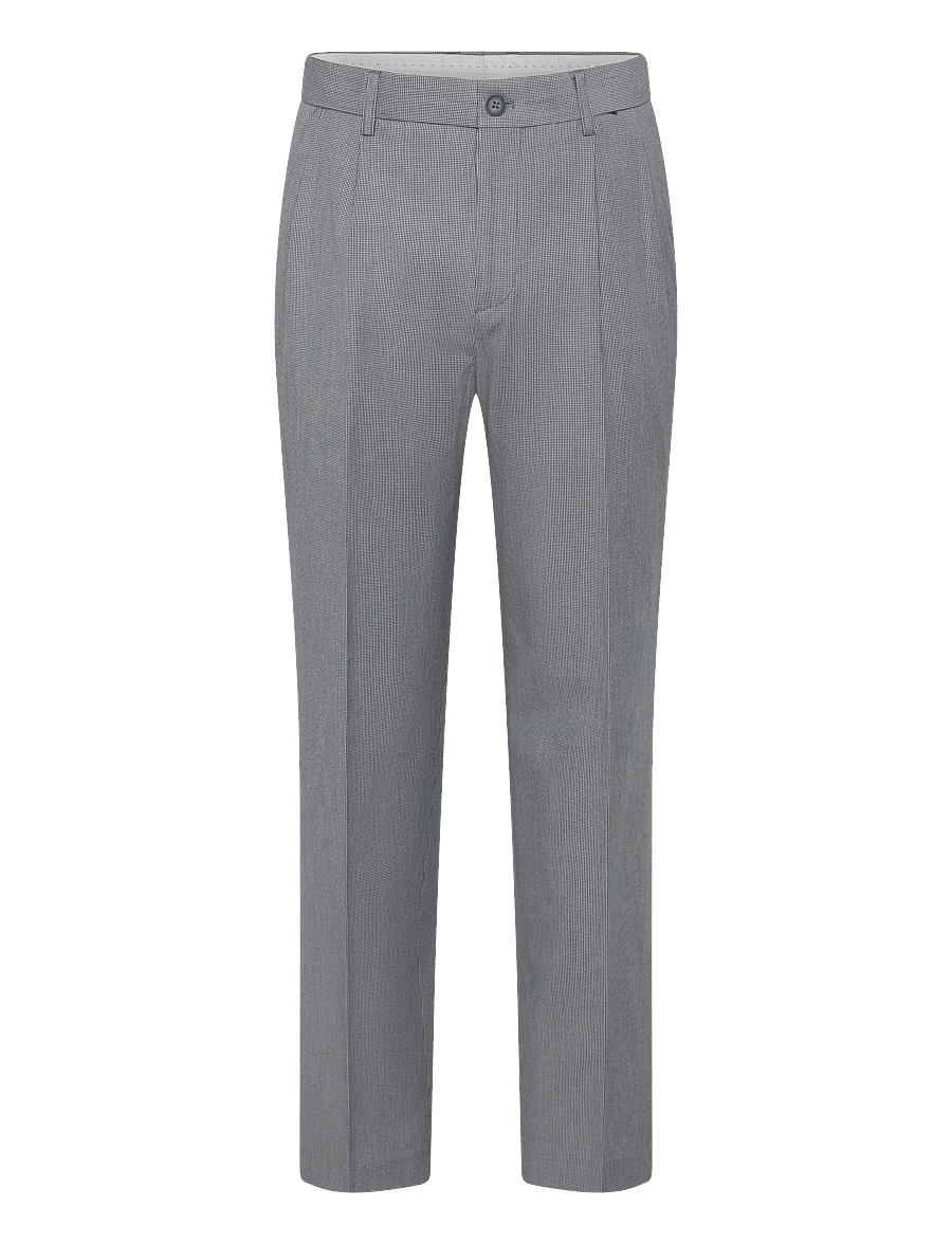 Lindbergh - Micro houndtooth suit cropped - jakkesæt - dk blue - 3