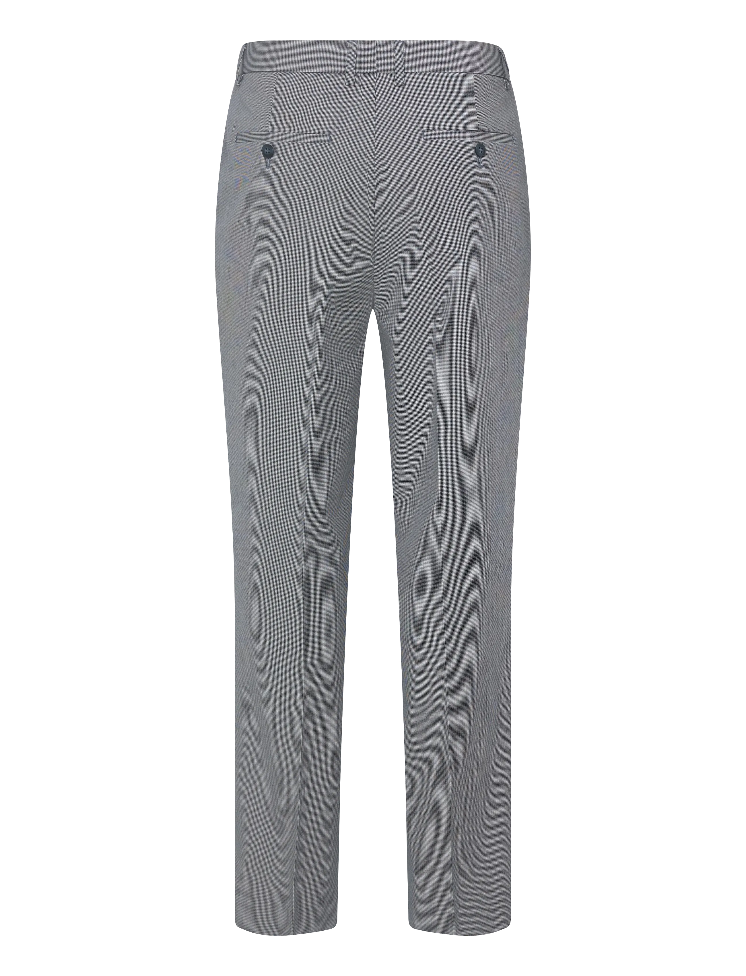 Lindbergh - Micro houndtooth suit cropped - dobbeltradede jakkesæt - dk blue - 4