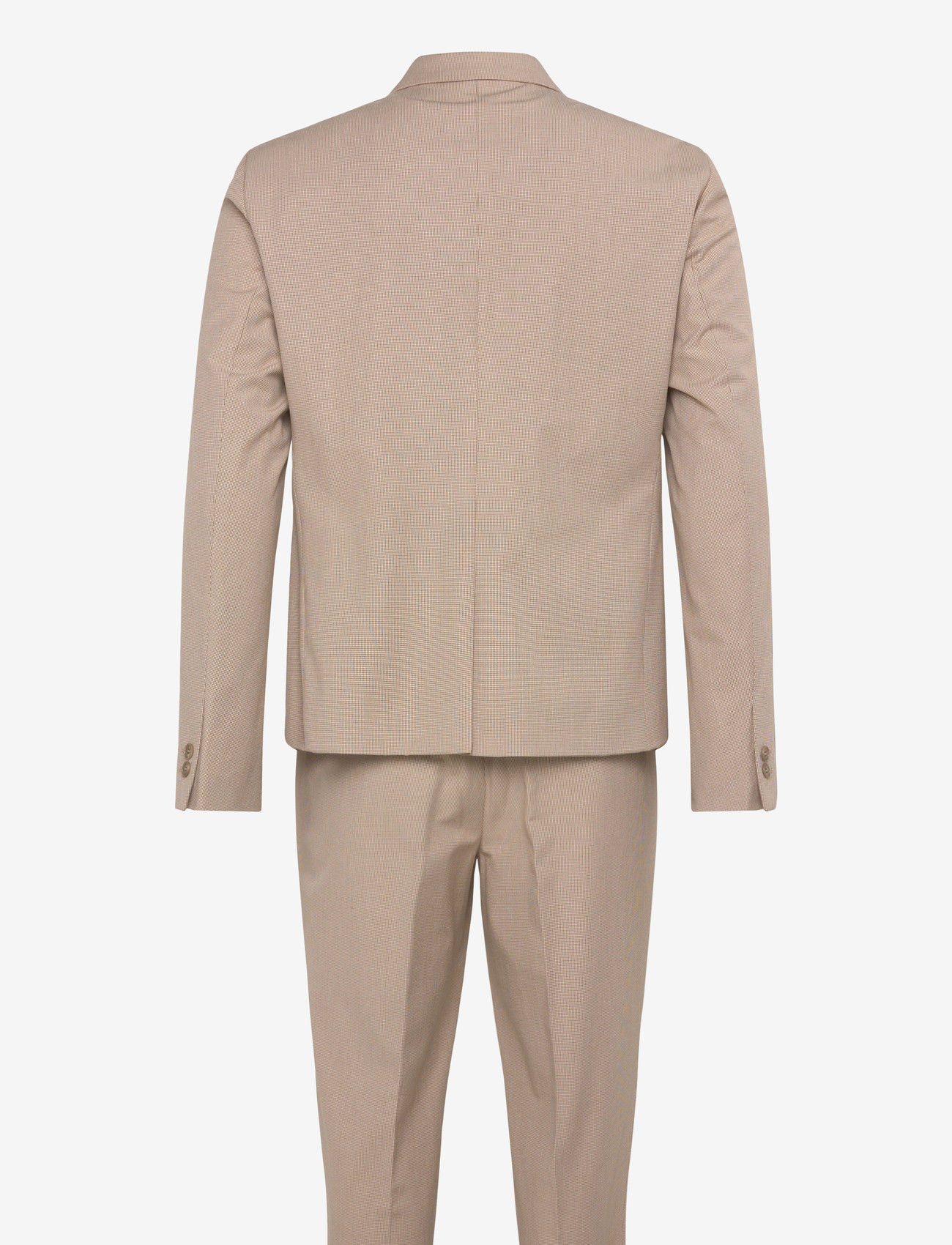 Lindbergh - Micro houndtooth suit cropped - suits - sand - 2