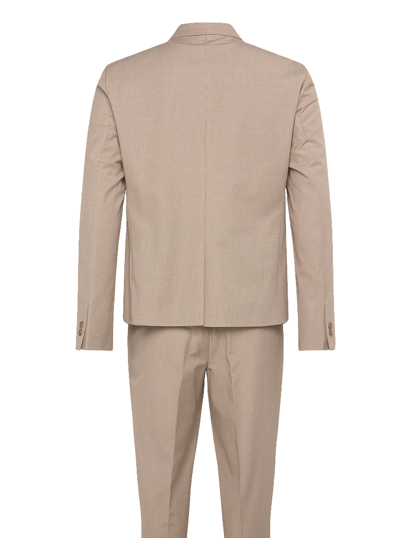 Lindbergh - Micro houndtooth suit cropped - kostymer - sand - 2