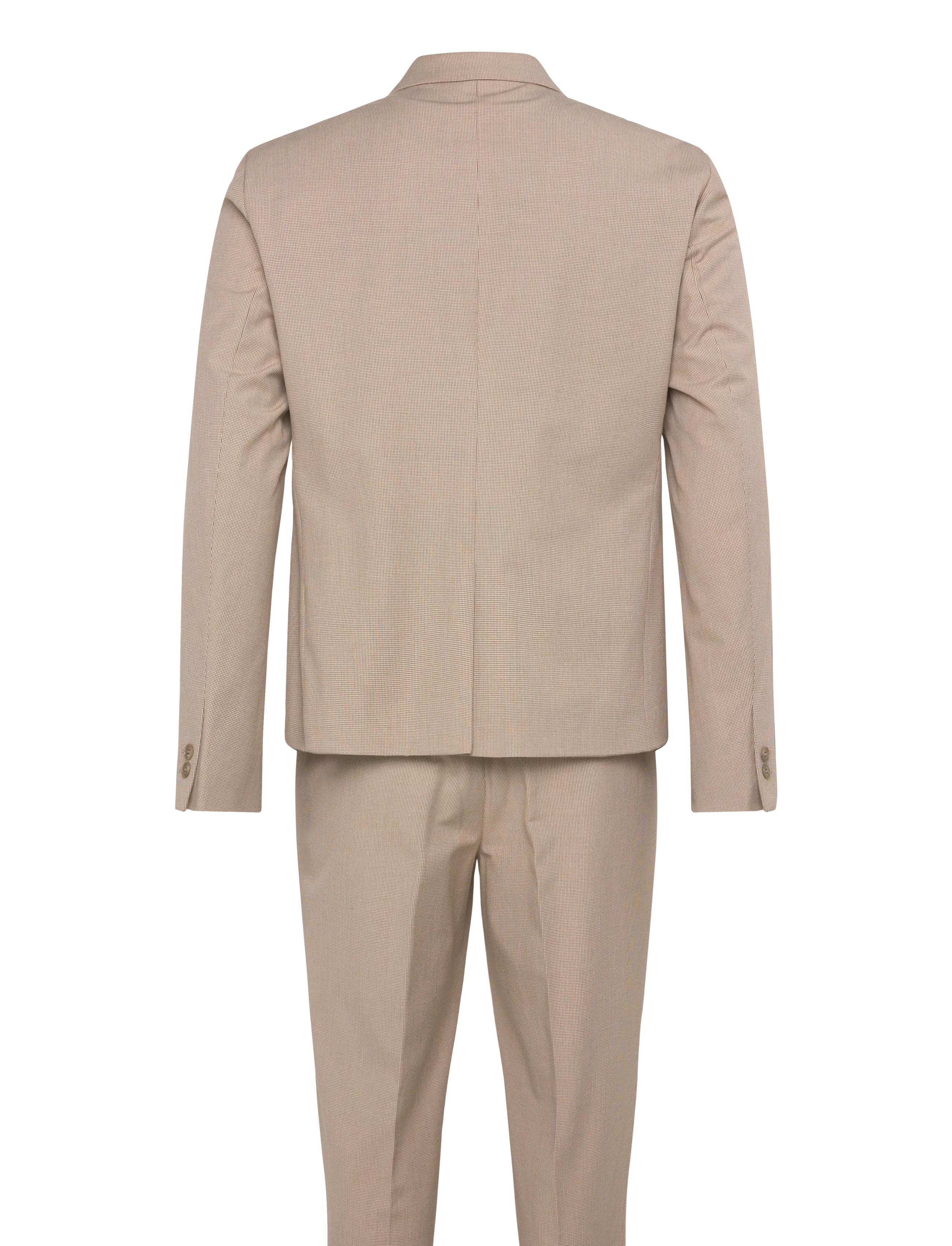 Lindbergh - Micro houndtooth suit cropped - anzüge - sand - 2