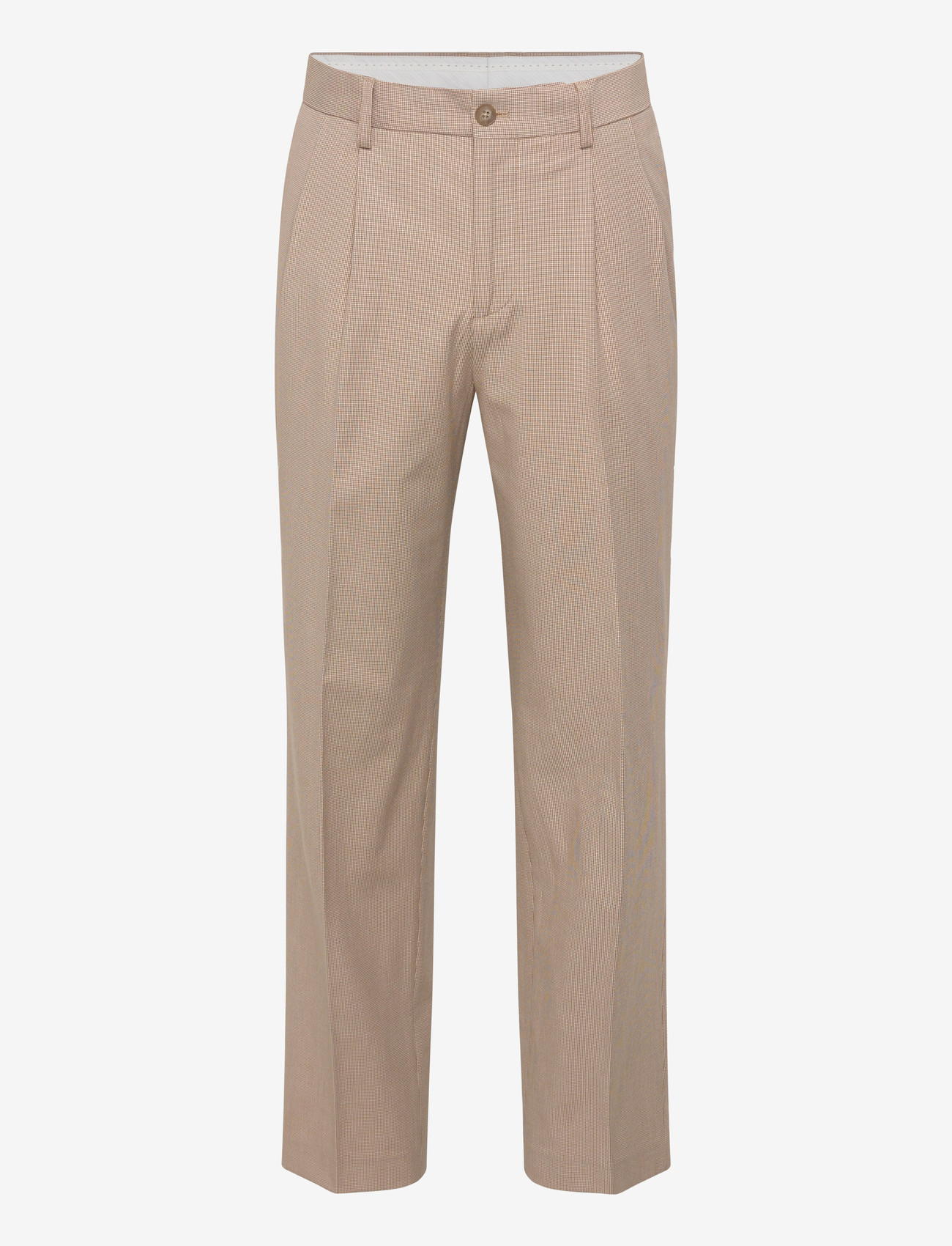 Lindbergh - Micro houndtooth suit cropped - suits - sand - 3