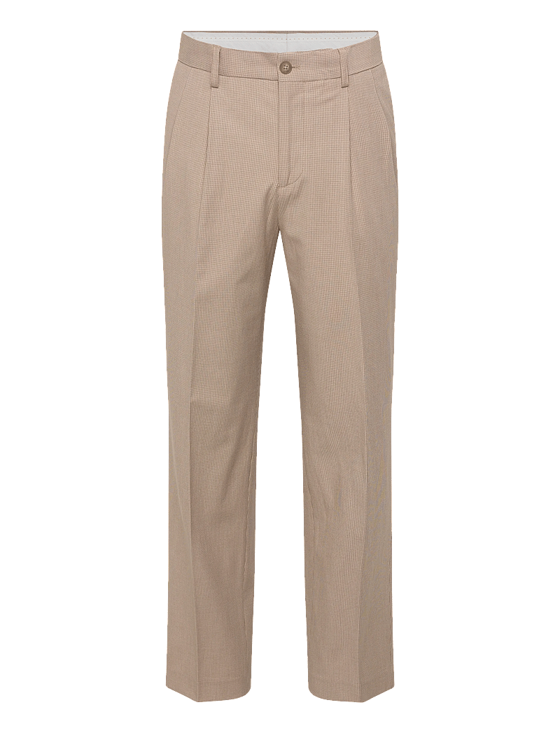 Lindbergh - Micro houndtooth suit cropped - kostymer - sand - 3