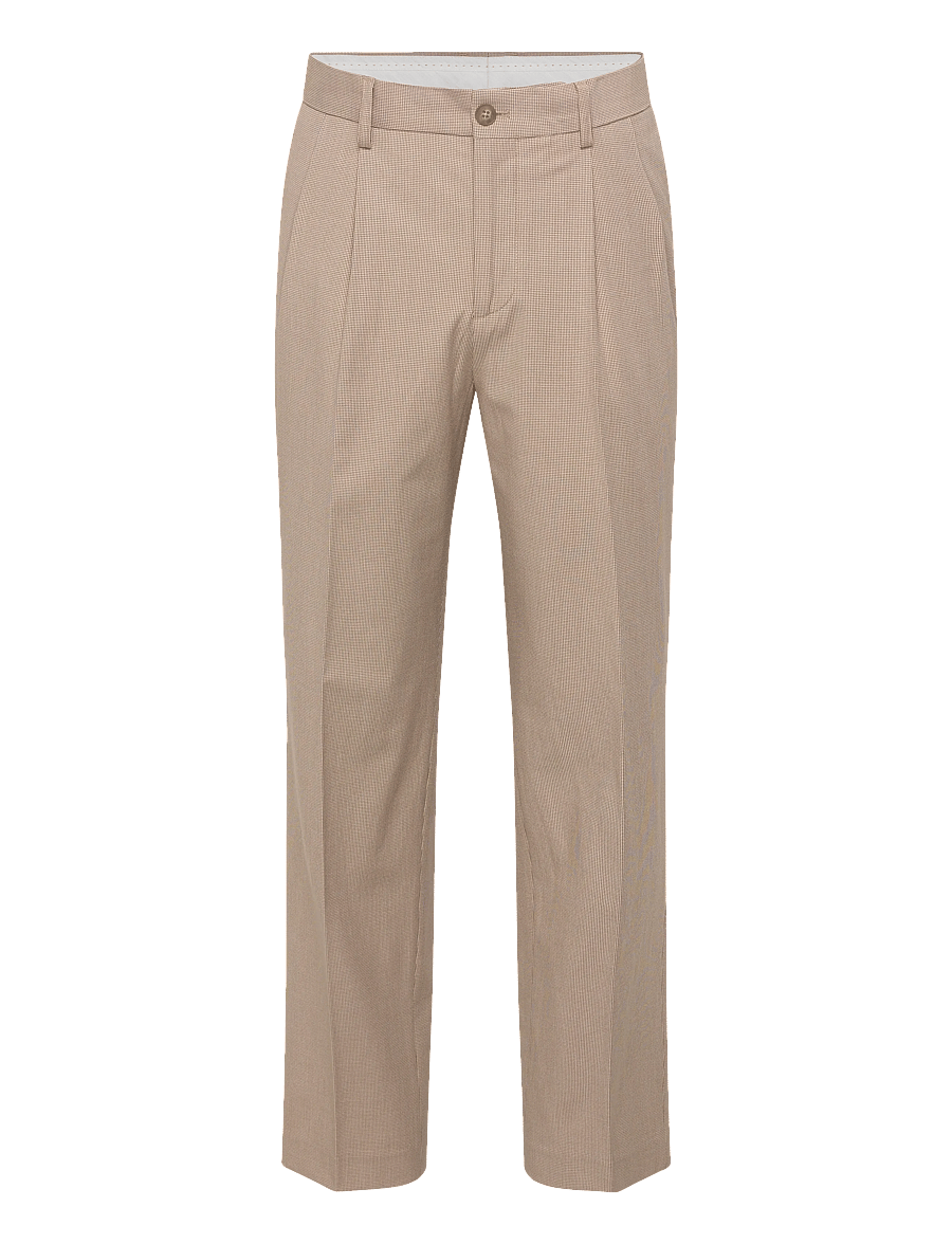 Lindbergh - Micro houndtooth suit cropped - jakkesæt - sand - 3