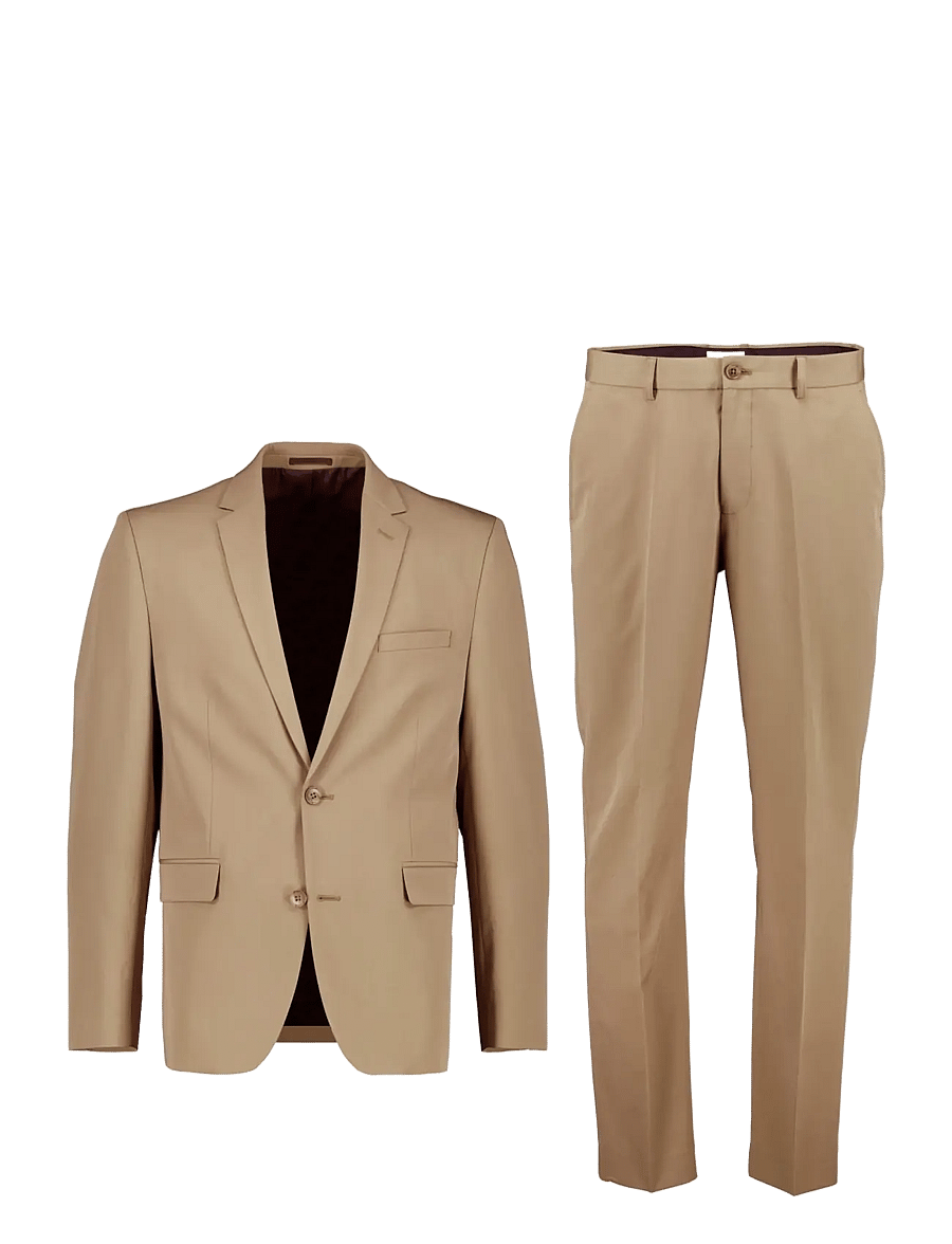 Lindbergh - Fine twill stretch suit - suits - army - 1