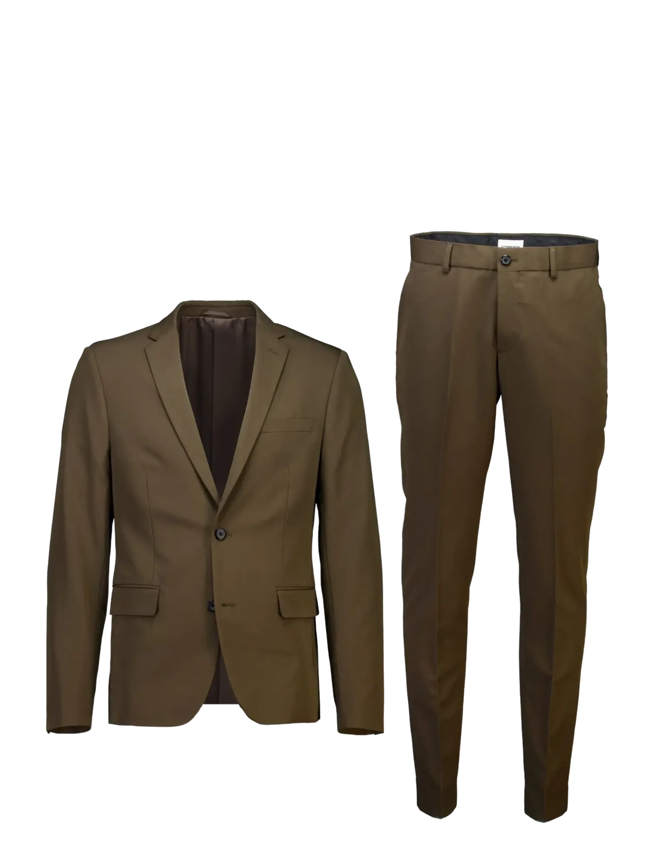 Lindbergh Fine twill stretch suit - Lindbergh - DEEP BROWN / brown