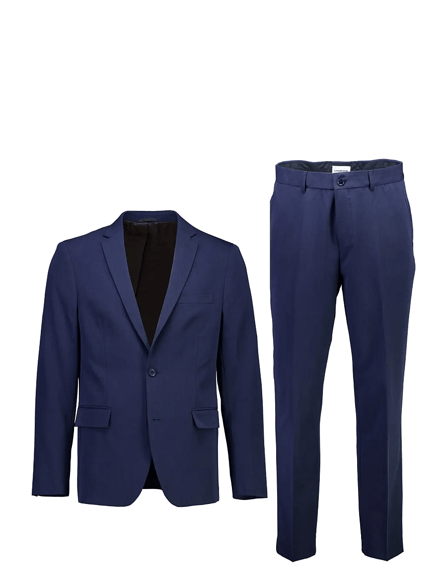 Lindbergh - Fine twill stretch suit - Ülikonnad - indigo blue mel - 1