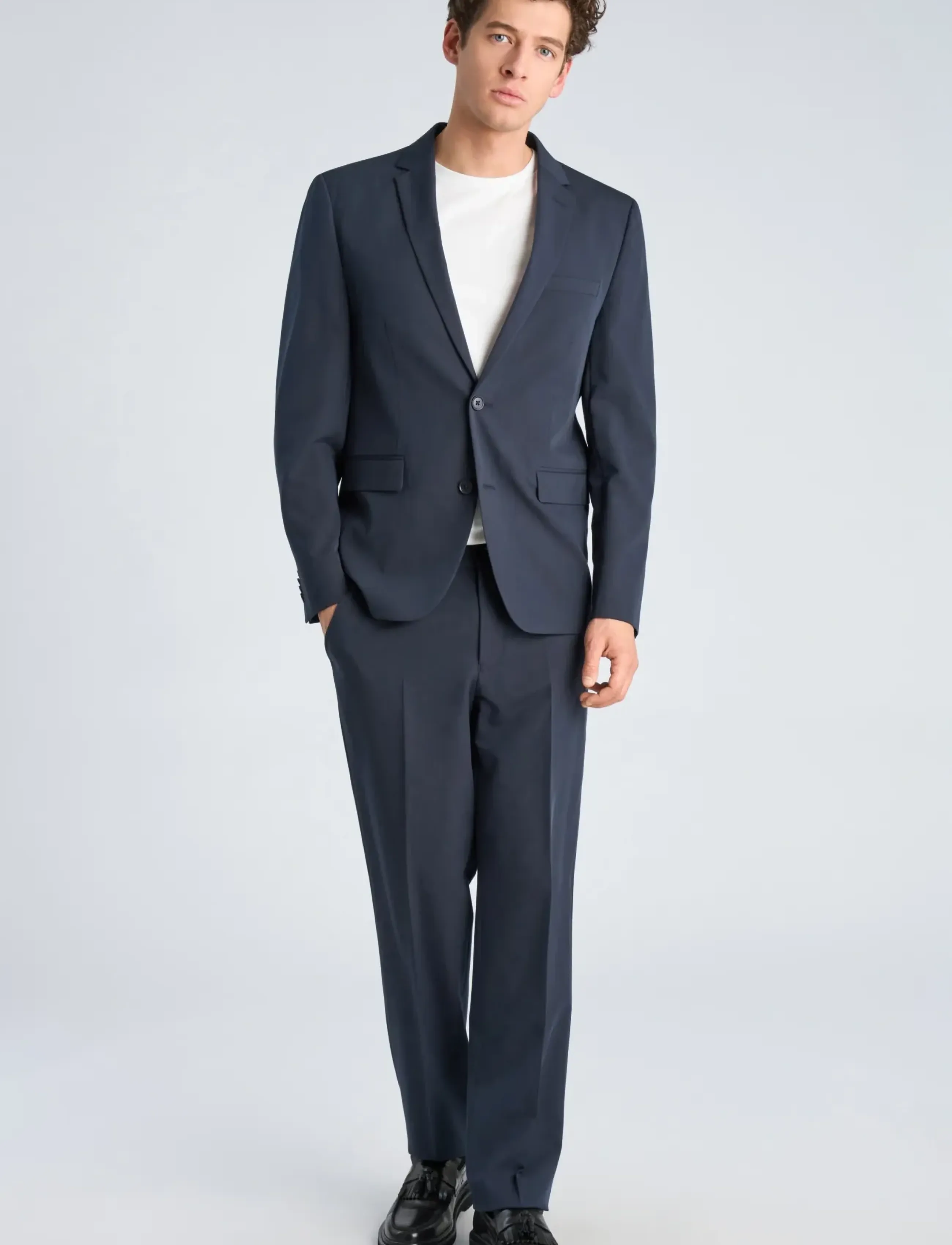 Lindbergh Fine Twill Stretch Suit, 48, Suits & Blazer, Marineblau - Suits, Männerswear