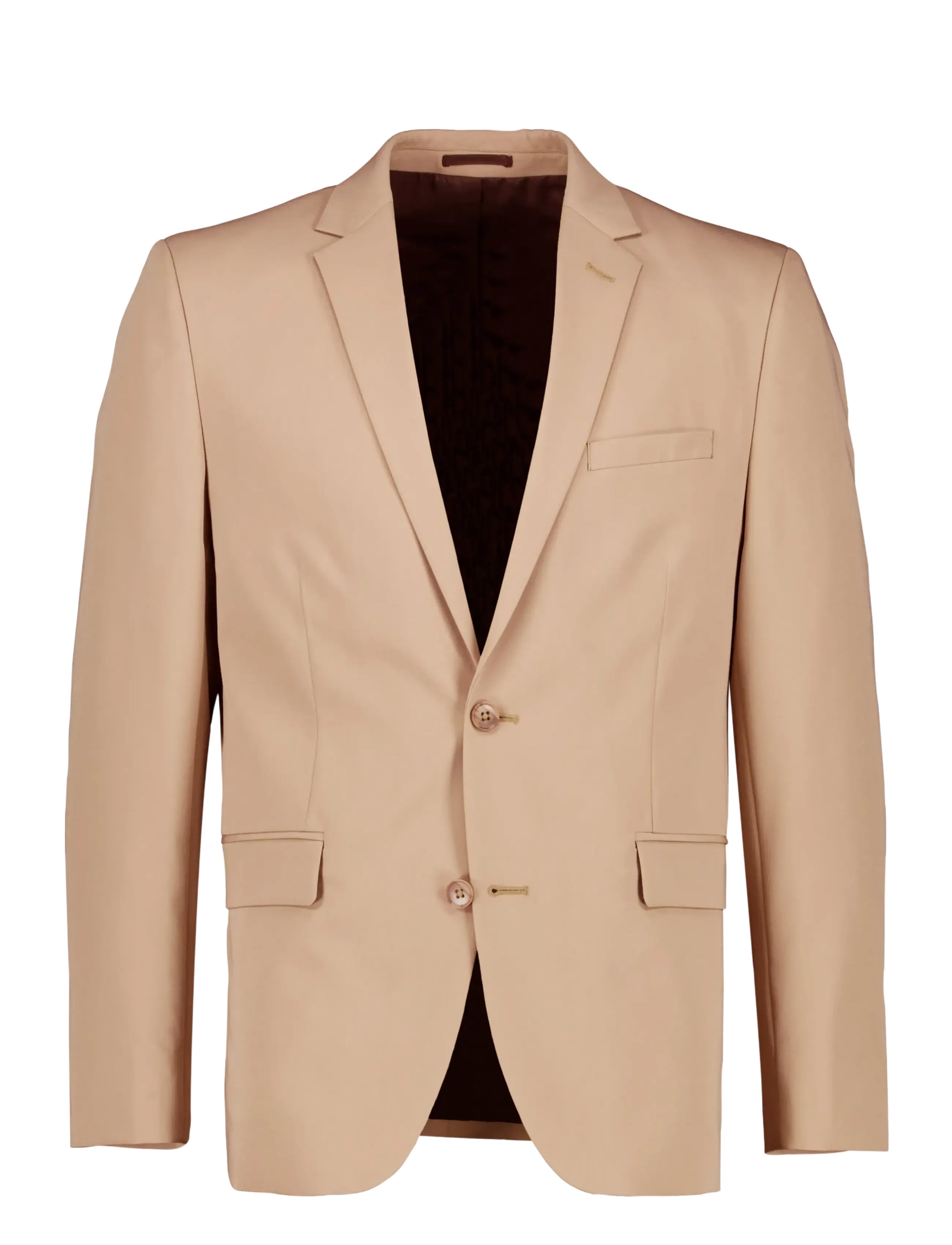 Lindbergh - Fine twill stretch suit - suits - sand - 2