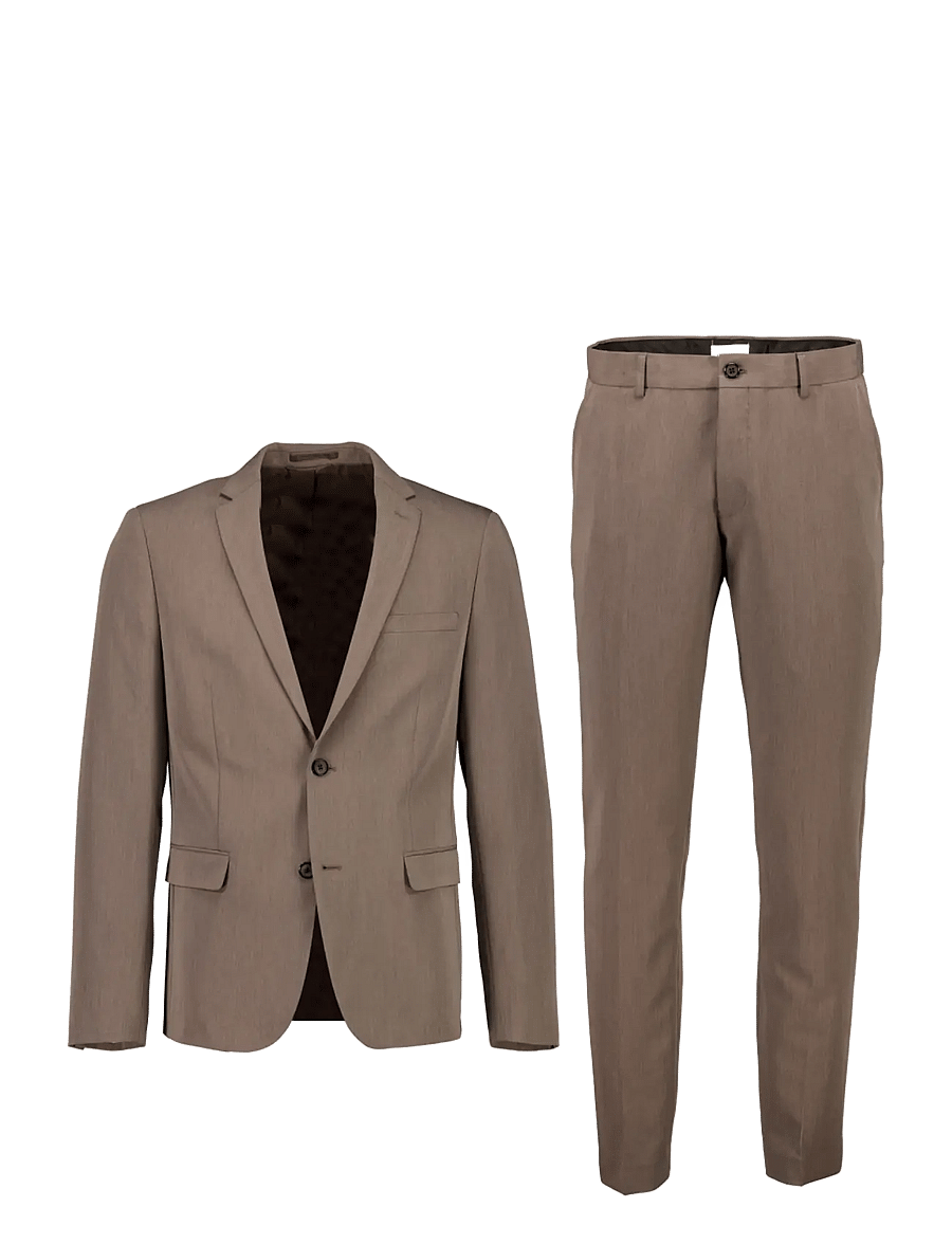 Lindbergh - Fine twill stretch suit - Ülikonnad - stone mel - 0