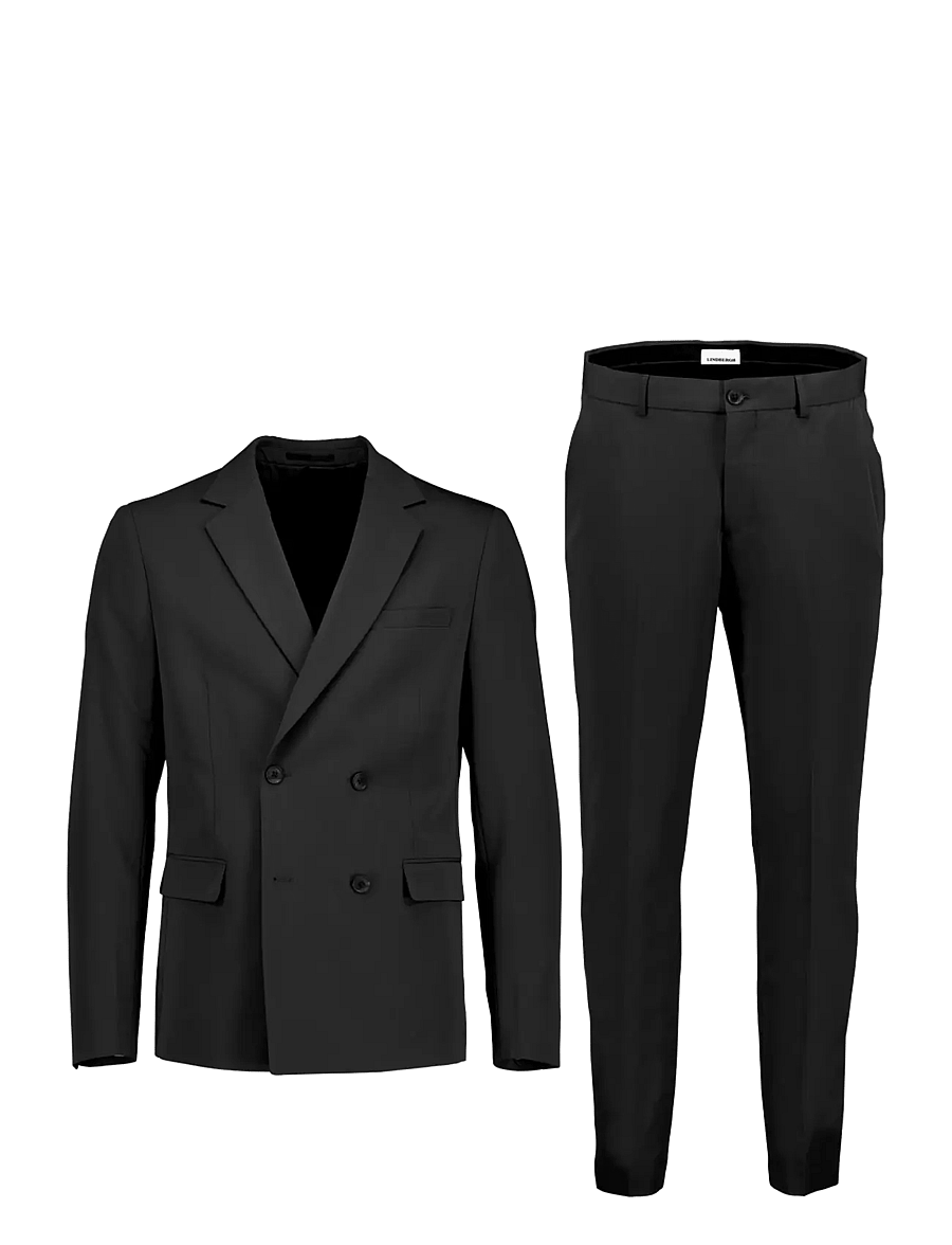 Lindbergh - Fine twill stretch suit - kaherealised pintsakud - black - 0