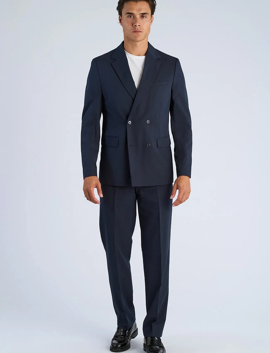 Lindbergh - Fine twill stretch suit - suits - navy - 0