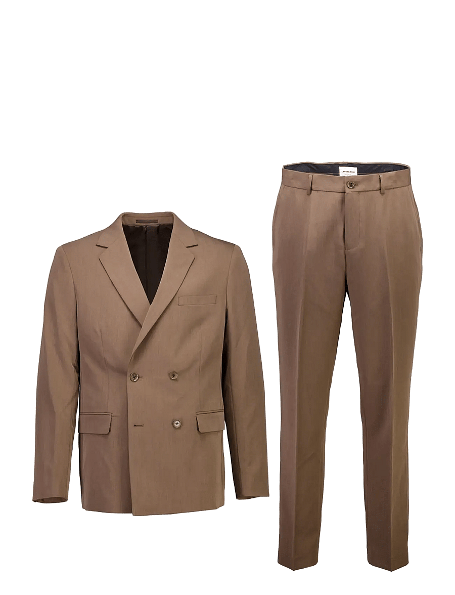 Lindbergh - Fine twill stretch suit - Ülikonnad - stone mel - 1