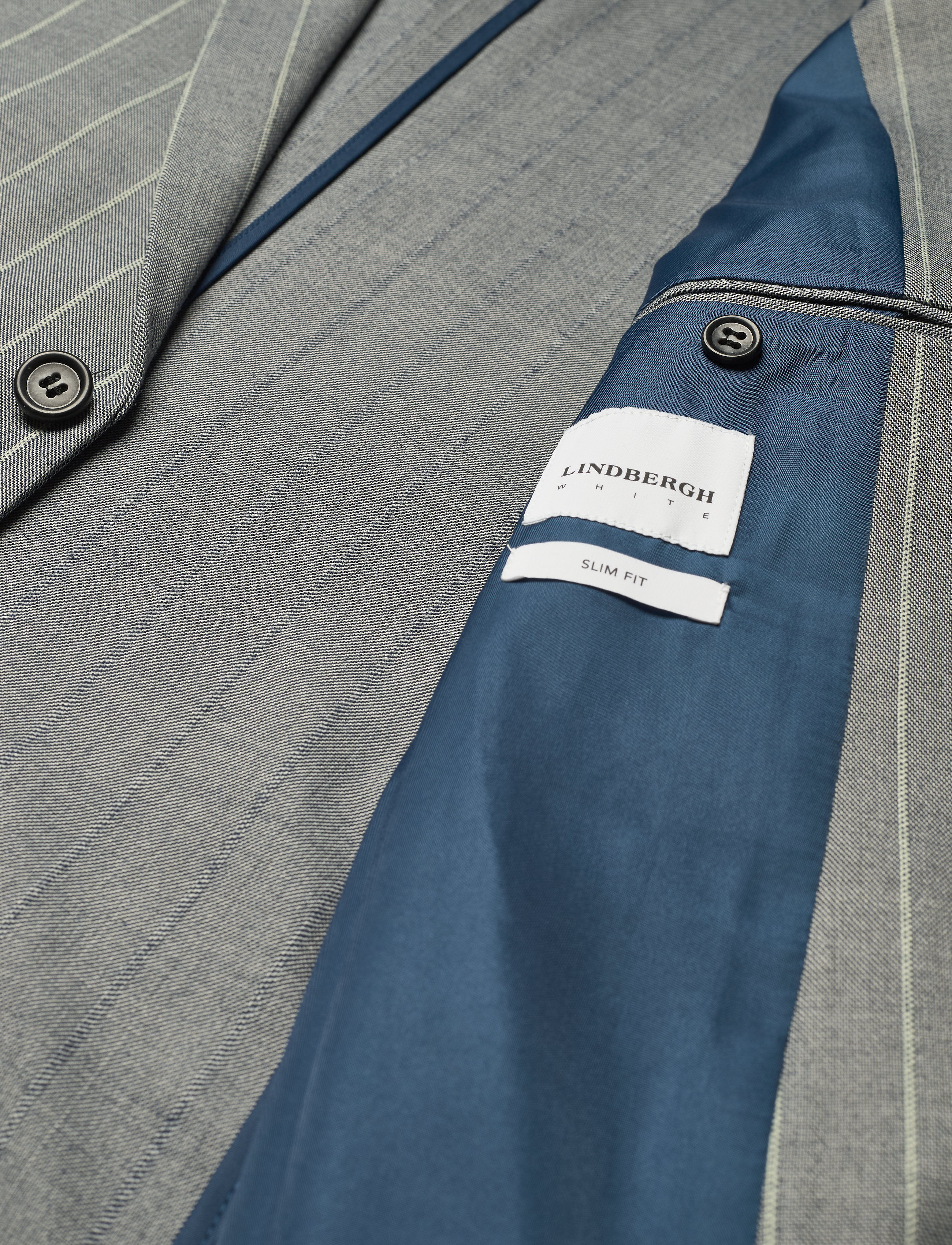 Lindbergh - Striped suit w/shorts - grey - 4