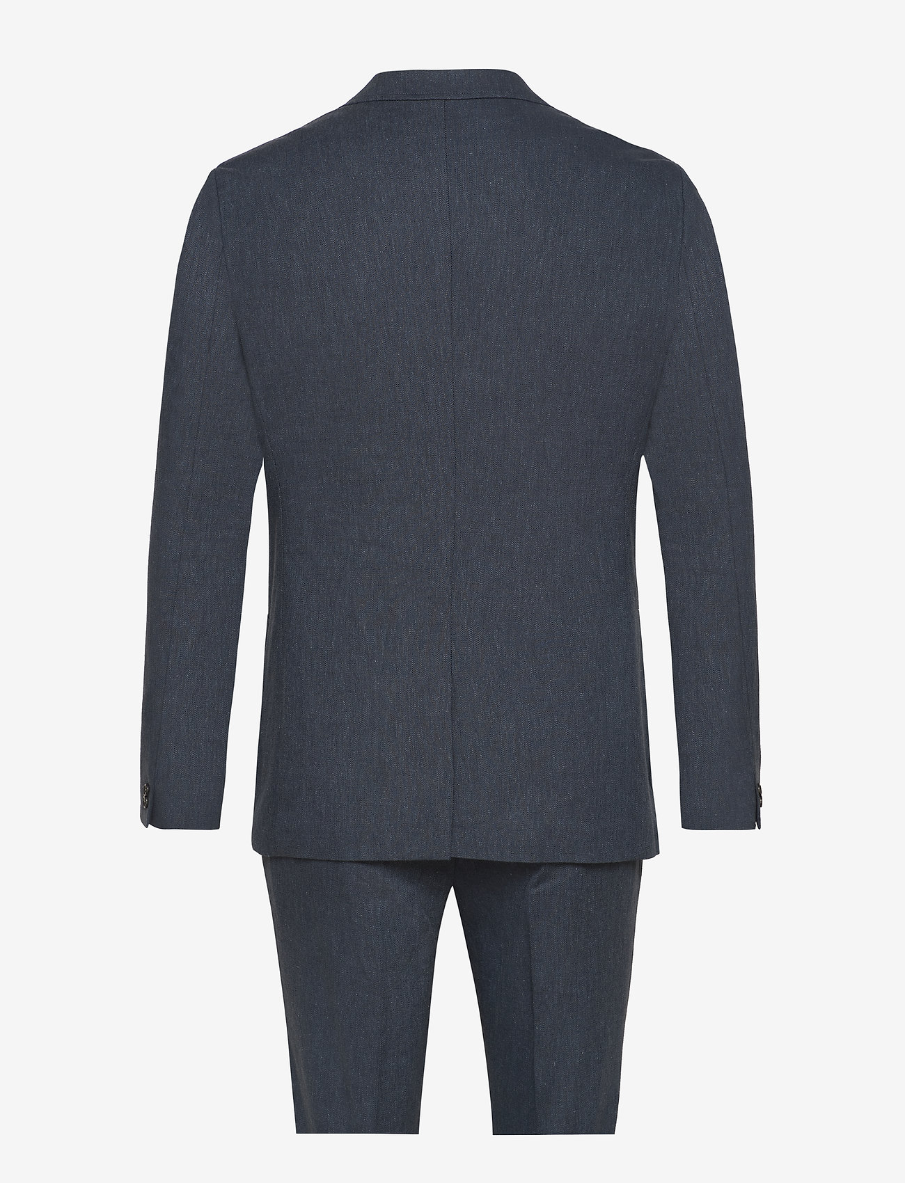 Lindbergh - Cotton linen suit - dk blue mix - 1