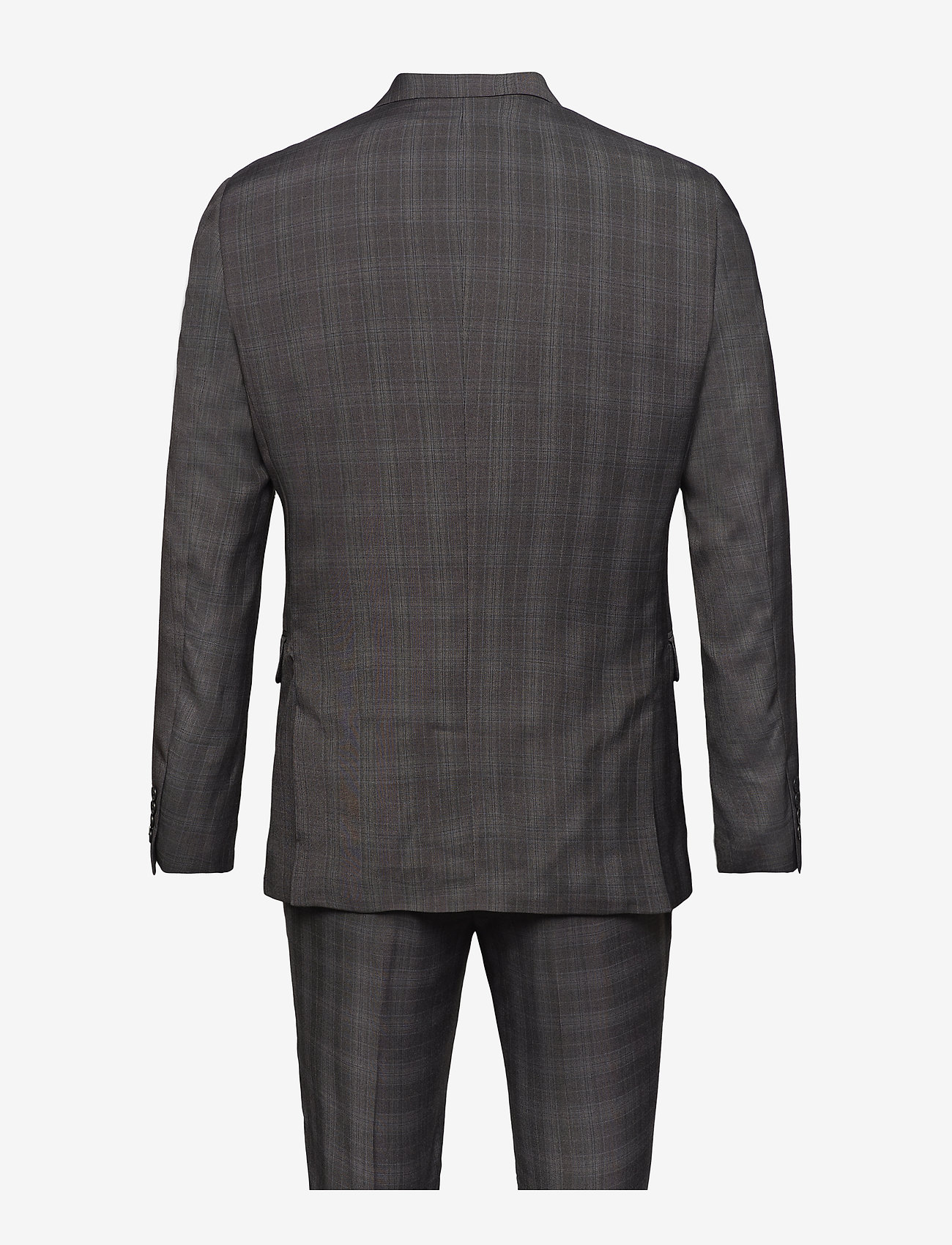 Lindbergh - Checked mens suit - anzüge - grey check - 1