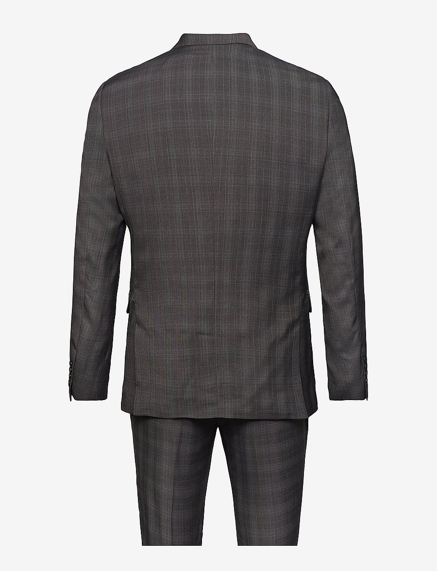 Lindbergh - Checked mens suit - jakkesæt - grey check - 1