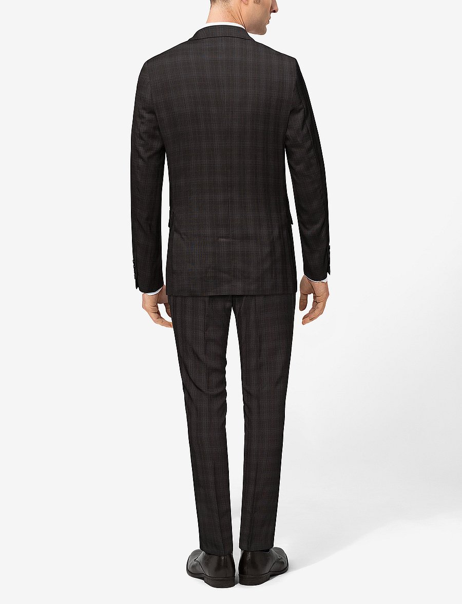 Lindbergh - Checked mens suit - jakkesæt - grey check - 5