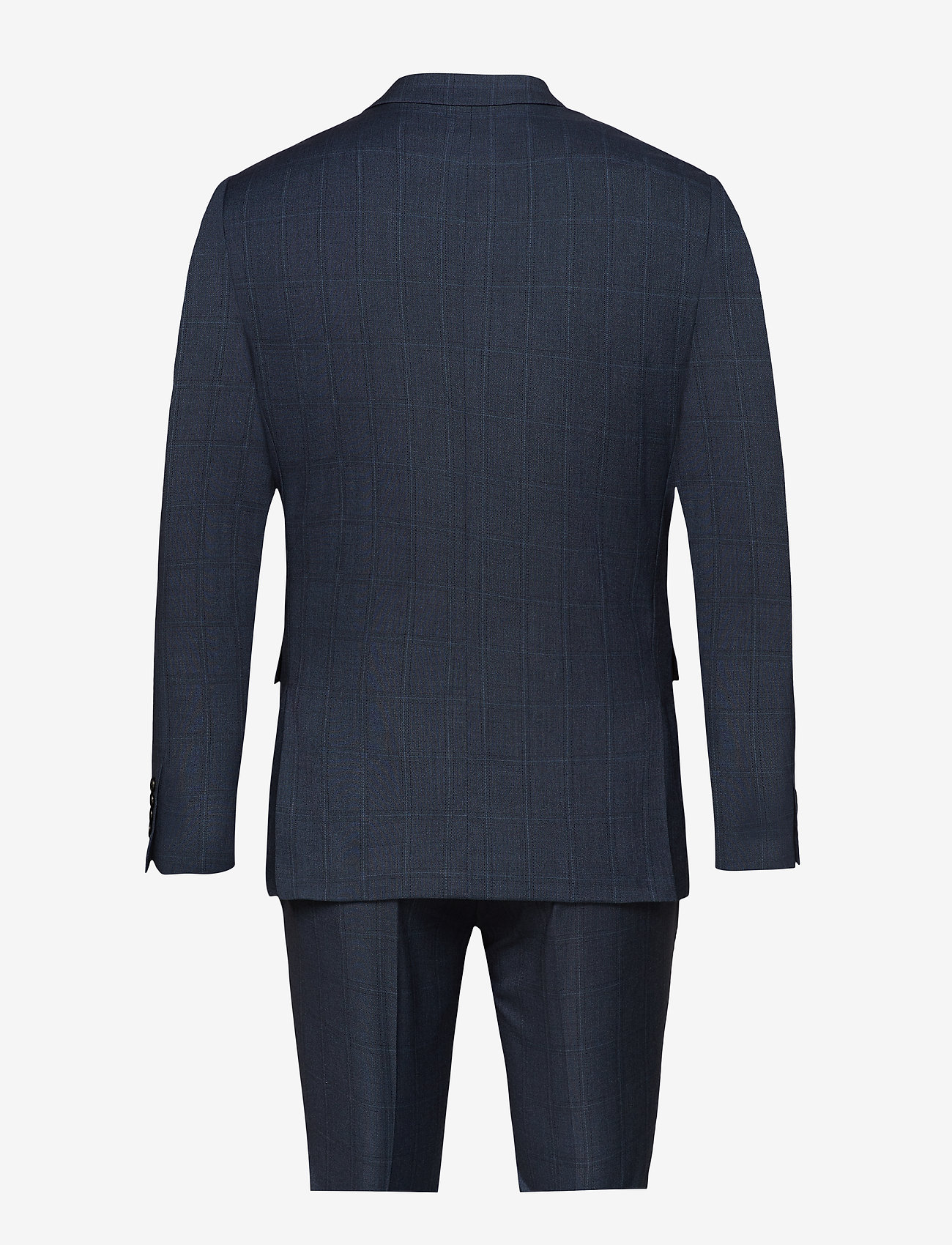 Lindbergh - Checked mens suit - kostymer - blue check - 1