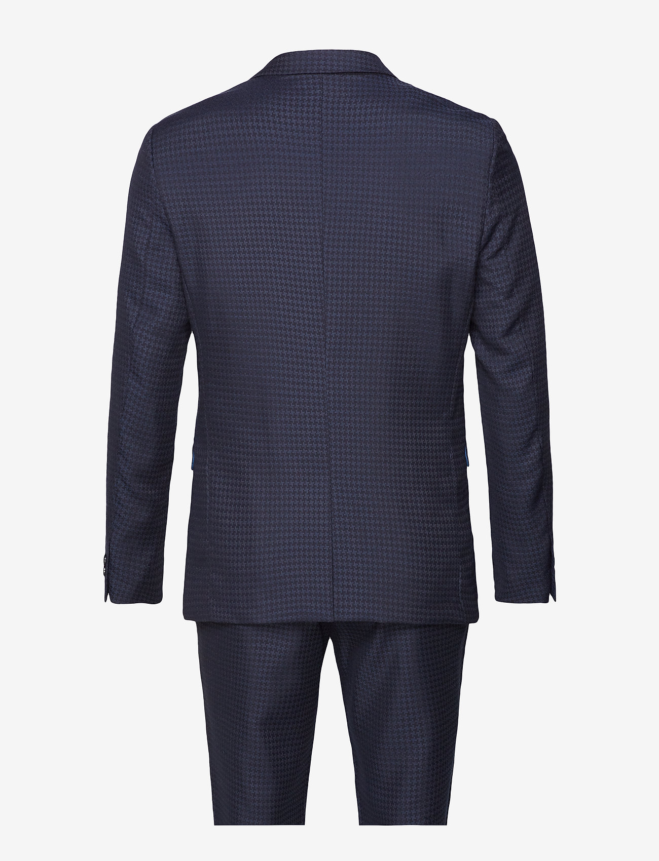 Lindbergh - Suit houndstooth weave - dk blue - 2