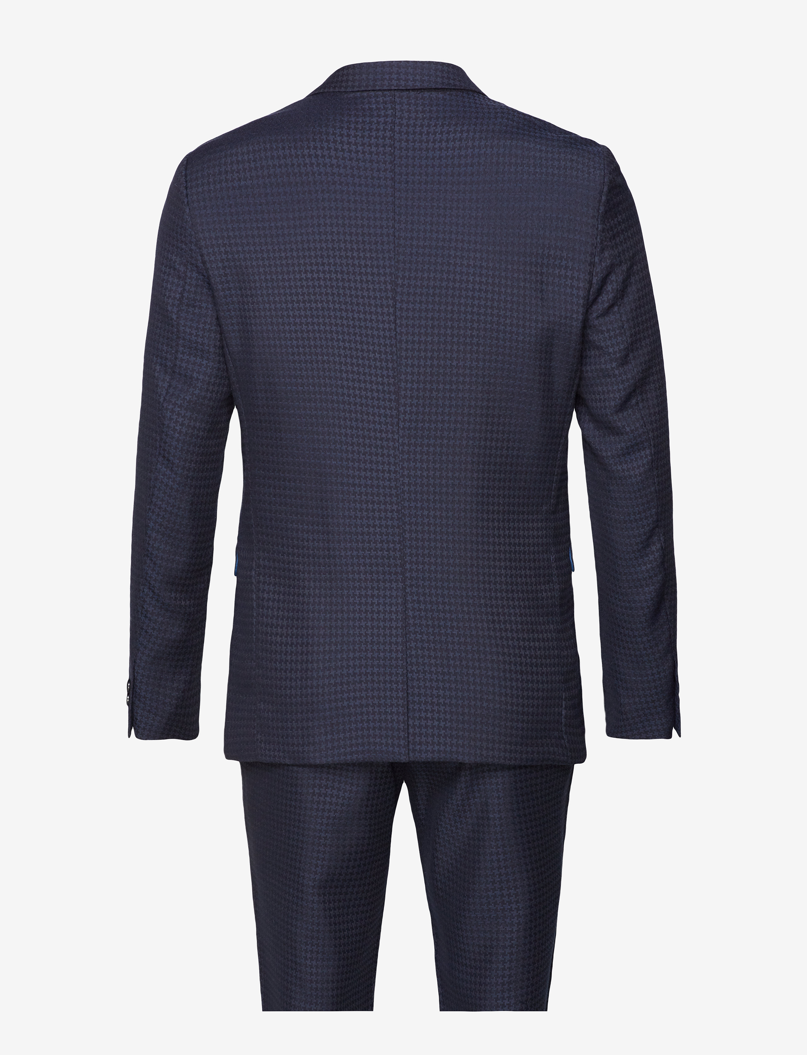 Lindbergh - Suit houndstooth weave - dk blue - 2