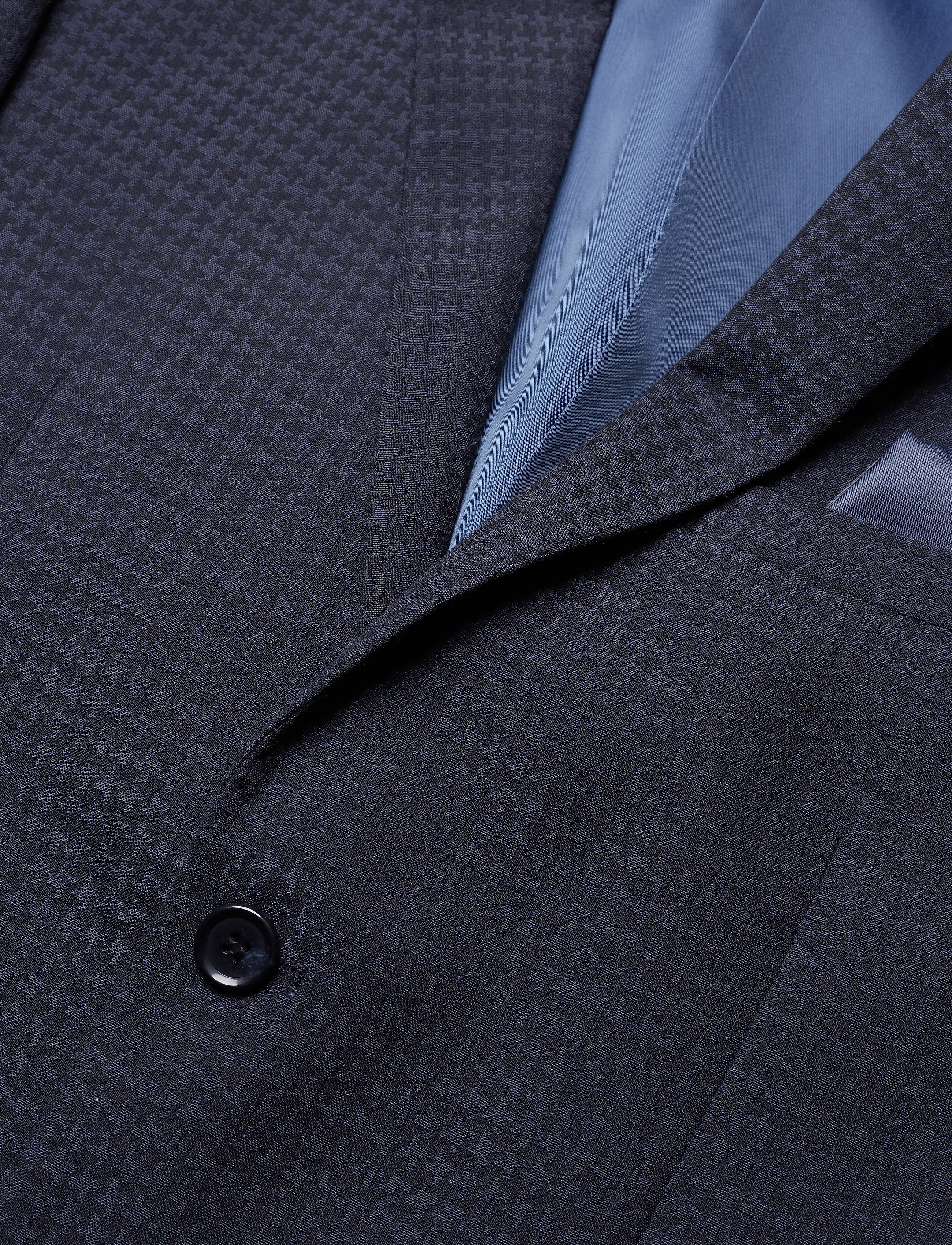 Lindbergh - Suit houndstooth weave - dk blue - 5