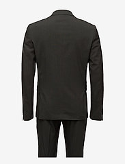 Lindbergh - Plain mens suit - double breasted suits - army mel - 1