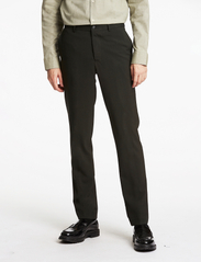 Lindbergh - Plain mens suit - double breasted suits - army mel - 7