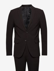 Plain mens suit - normal lenght - BLACK