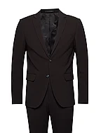 Plain mens suit - BLACK