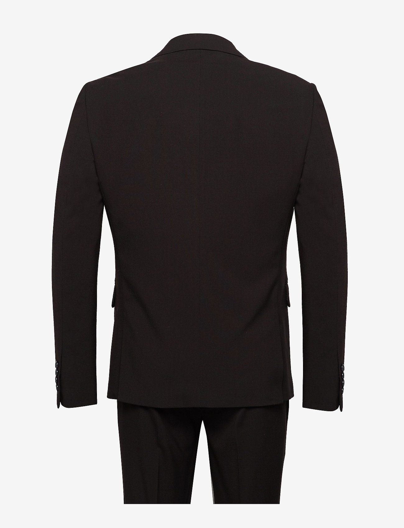 Lindbergh - Plain mens suit - double breasted suits - black - 1