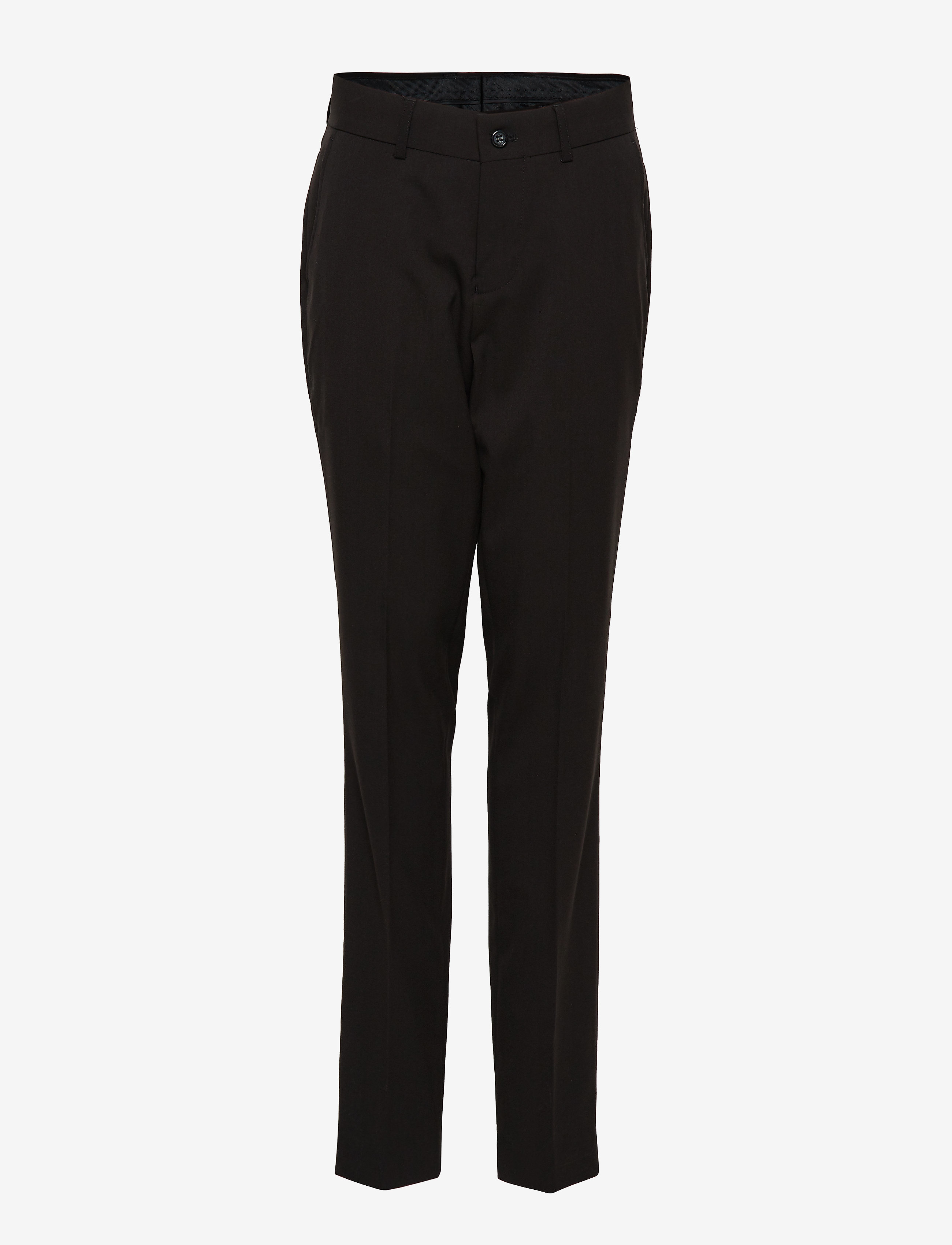 Lindbergh - Plain mens suit - normal length - einreiher - black - 5
