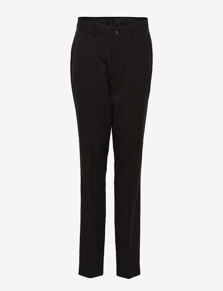 Lindbergh - Plain mens suit - normal length - einreiher - black - 5