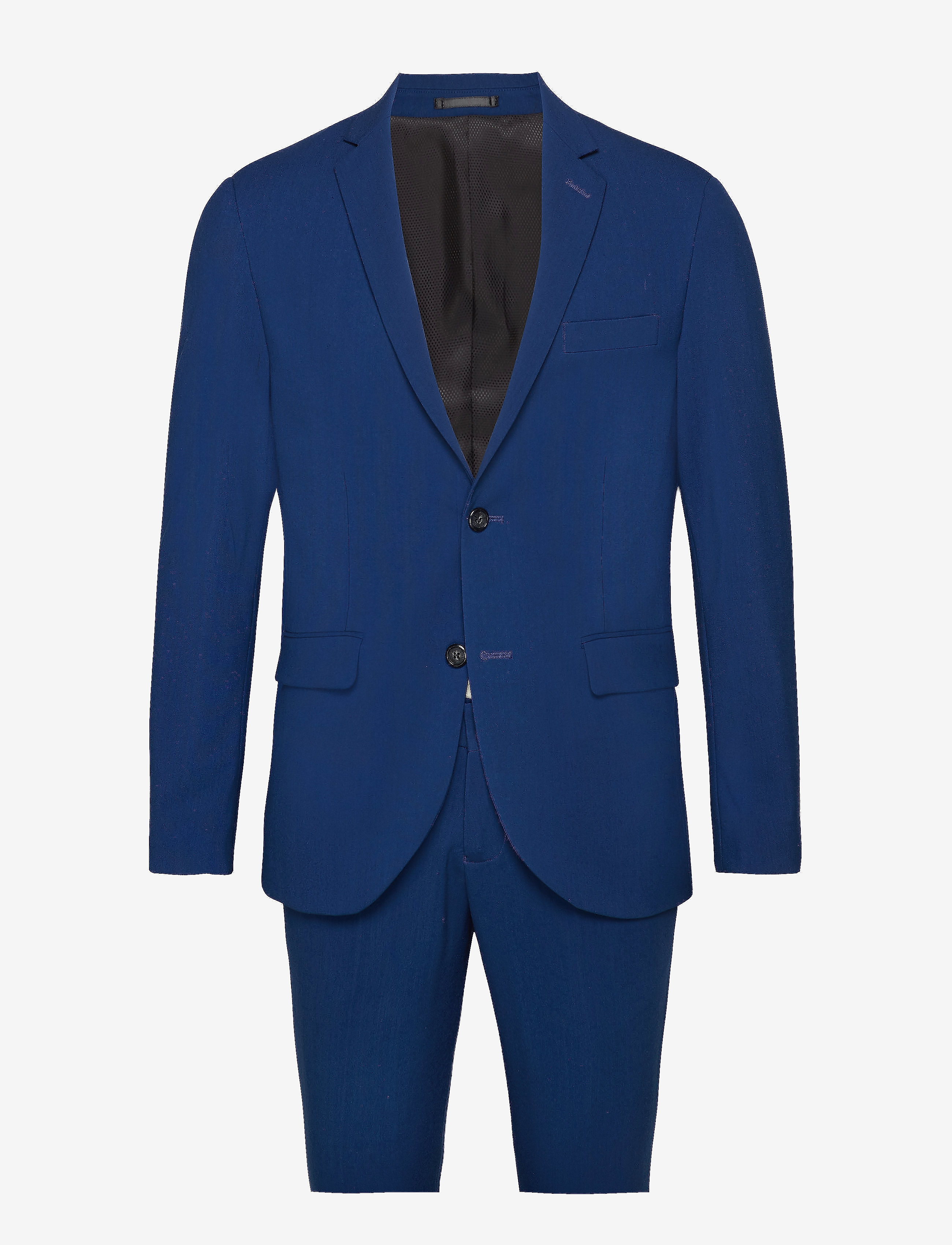 LINDBERGH Plain Mens Anzug - Normal Length Blau - 46 - Herren