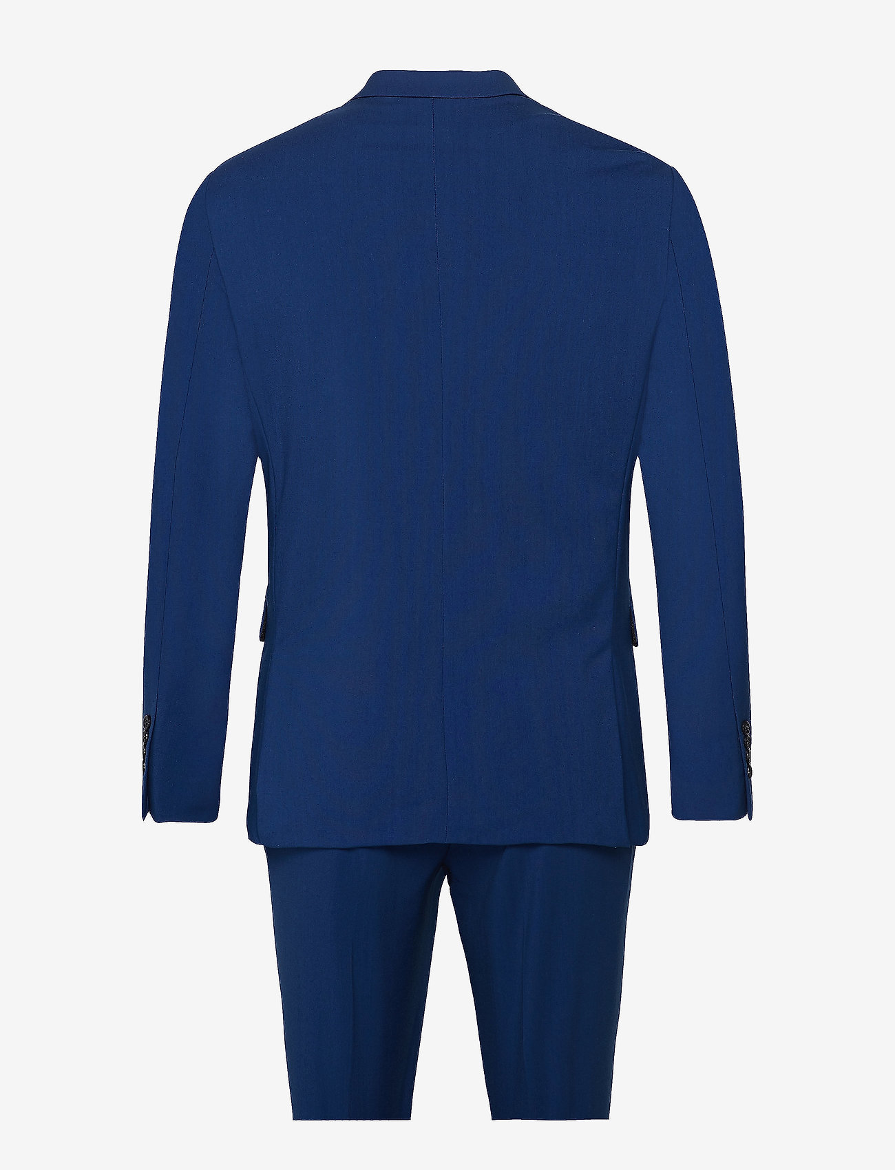 Lindbergh - Plain mens suit - normal length - enkelknäppta kavajer - blue - 2