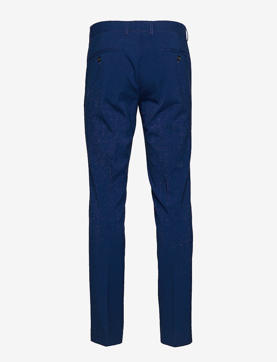 Lindbergh - Plain mens suit - normal length - einreiher - blue - 4