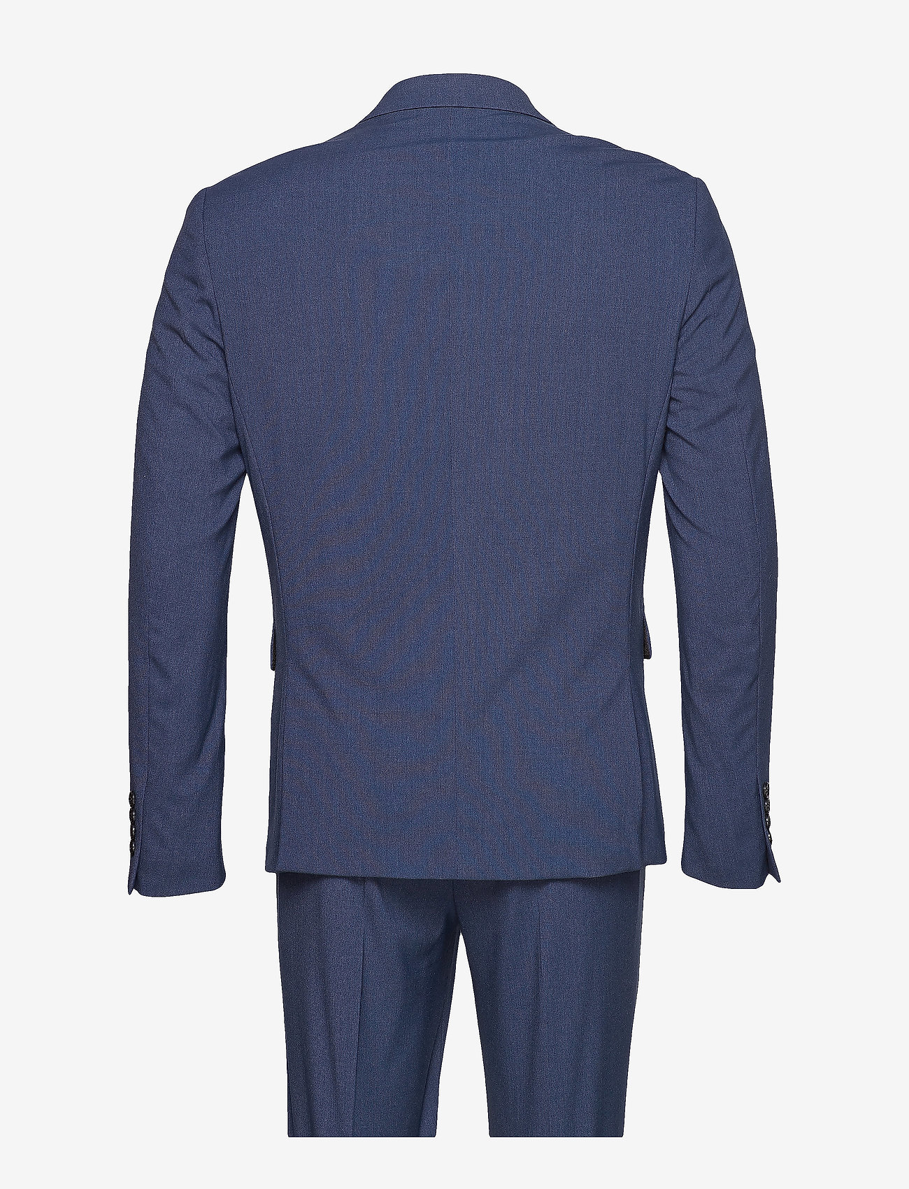Lindbergh - Plain mens suit - normal length - jakkesæt - blue mel - 3