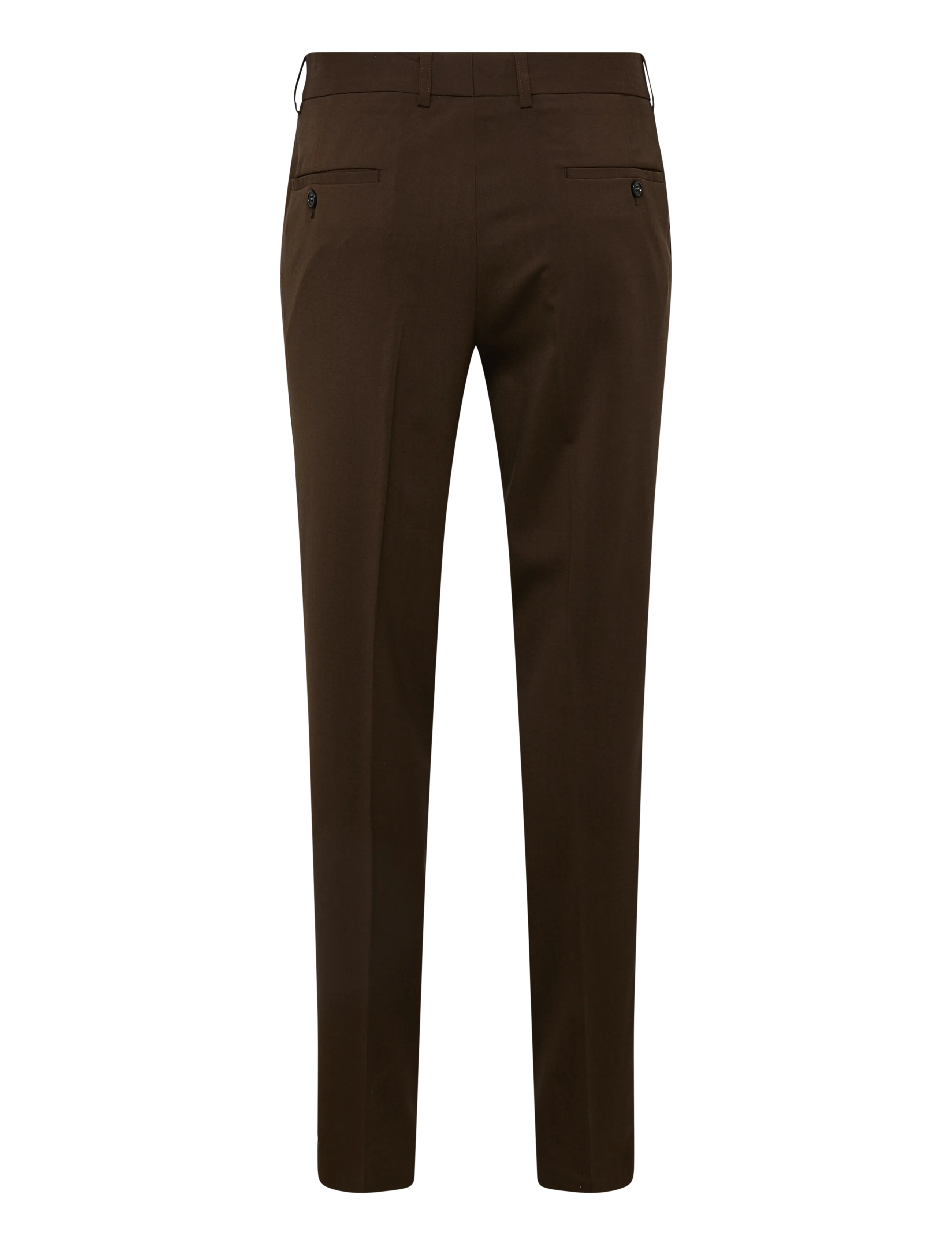 Lindbergh - Plain mens suit - normal length - einreiher - deep brown - 4