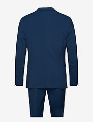 Lindbergh - Plain mens suit - double breasted suits - dk blue - 1