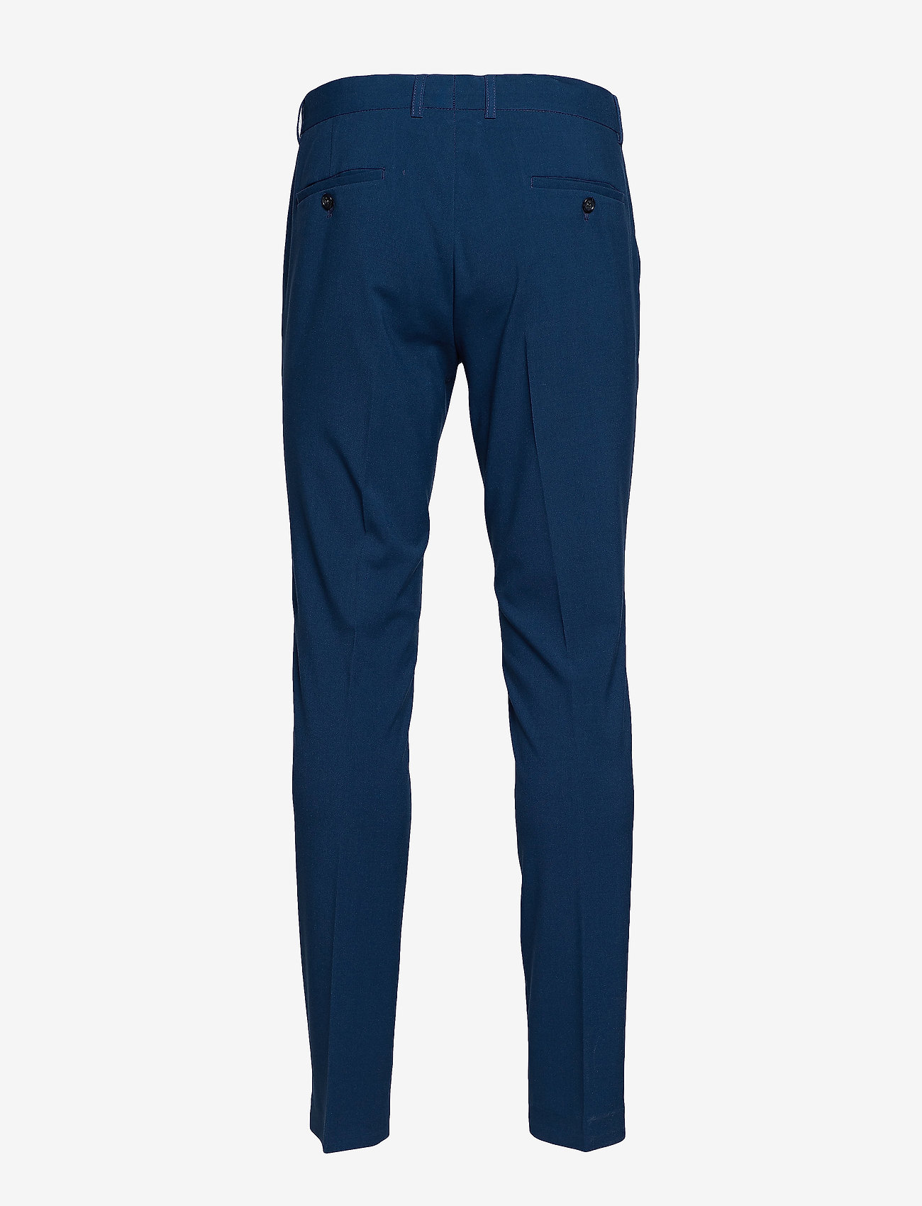 Lindbergh - Plain mens suit - normal length - enkeltradede blazere - dk blue - 4