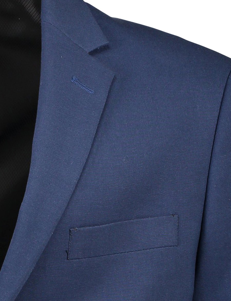 Lindbergh - Plain mens suit - normal length - einreiher - dk blue - 5