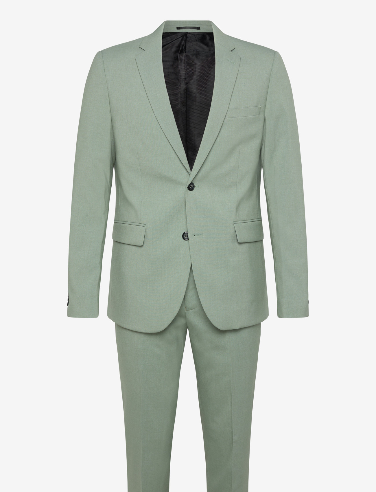 Lindbergh - Plain mens suit - normal length - einreiher - dusty green - 1