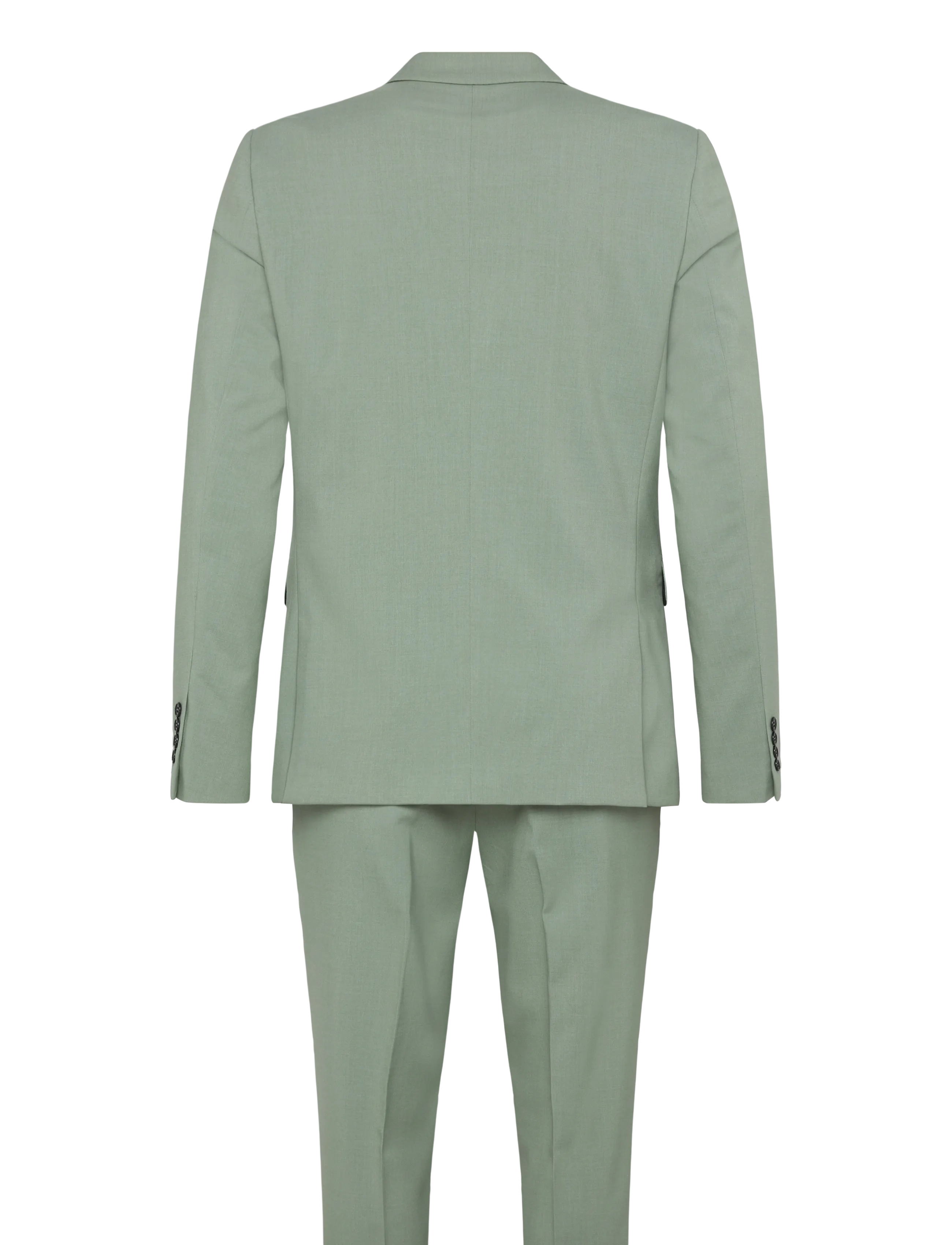 Lindbergh - Plain mens suit - normal length - enkelknäppta kavajer - dusty green - 2