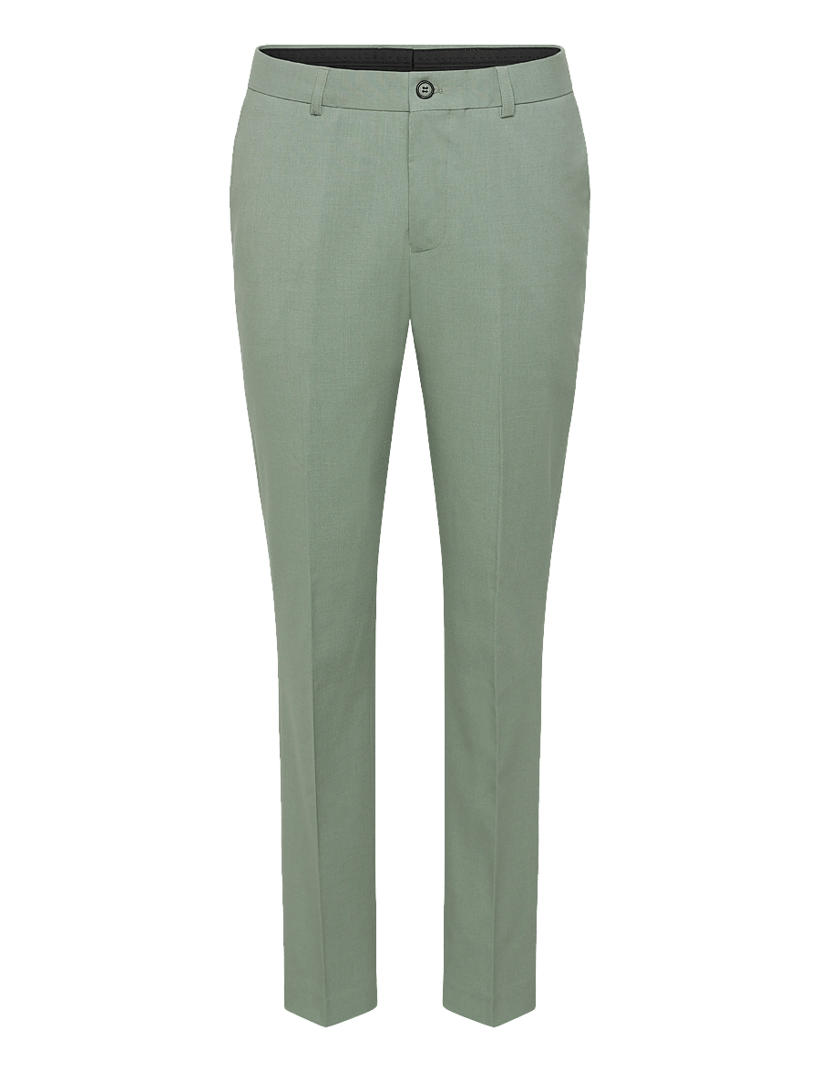 Lindbergh - Plain mens suit - normal length - einreiher - dusty green - 3