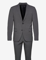 Plain mens suit - GREY MIX