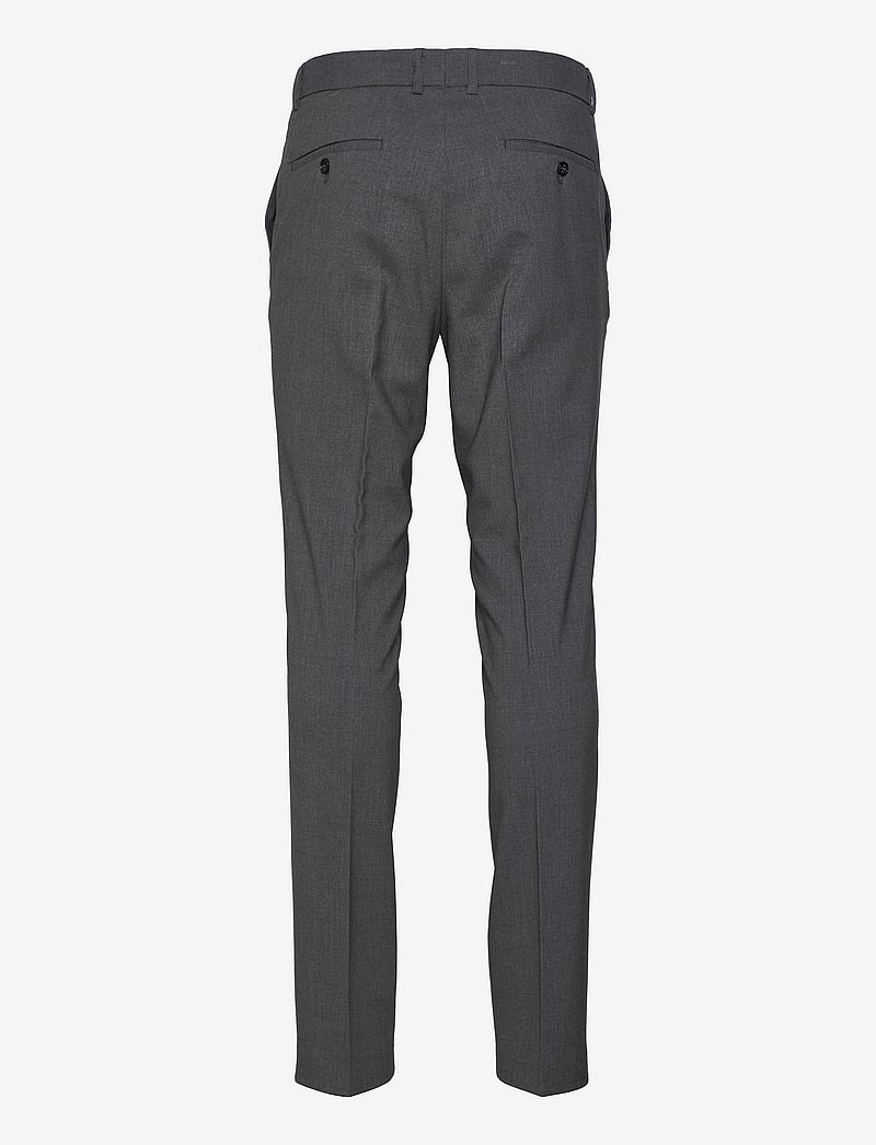 Lindbergh - Plain mens suit - normal length - enkelknäppta kavajer - grey mix - 4