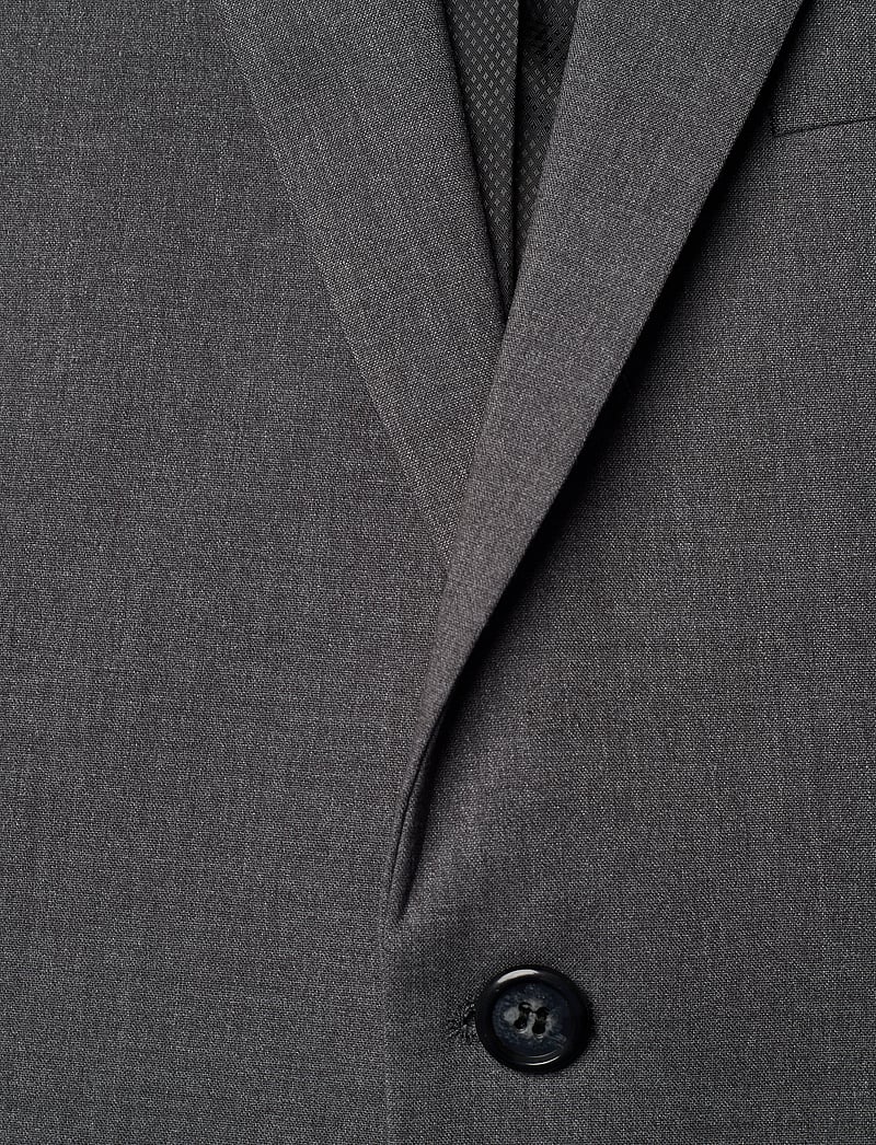 Lindbergh - Plain mens suit - normal length - enkelknäppta kavajer - grey mix - 5