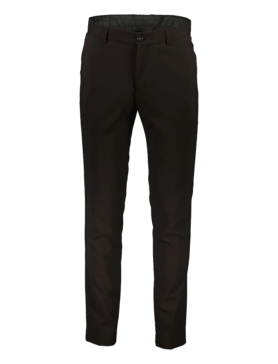 Lindbergh - Plain mens suit - normal length - enkeltradede blazere - jet black - 1