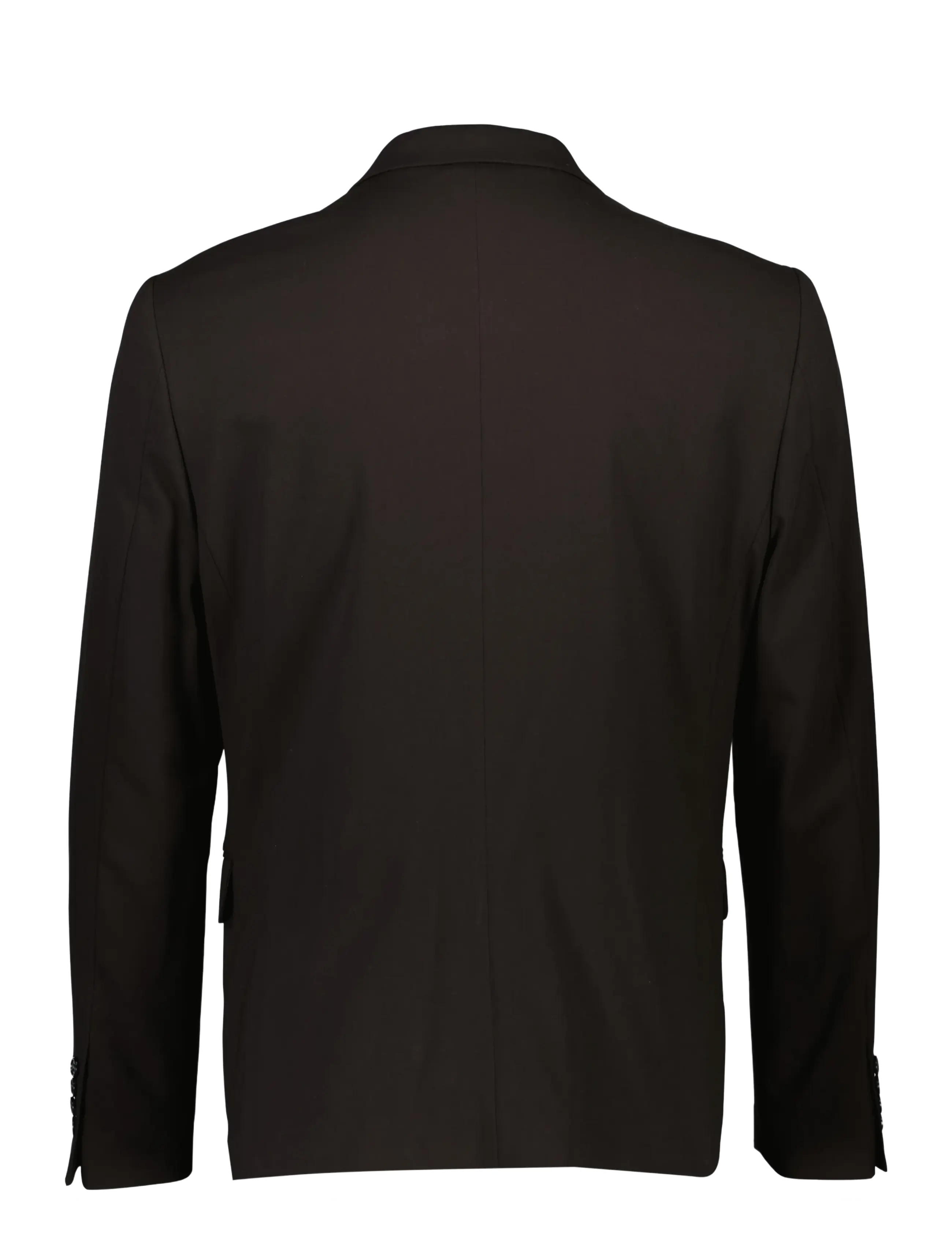 Lindbergh - Plain mens suit - normal length - enkeltradede blazere - jet black - 3
