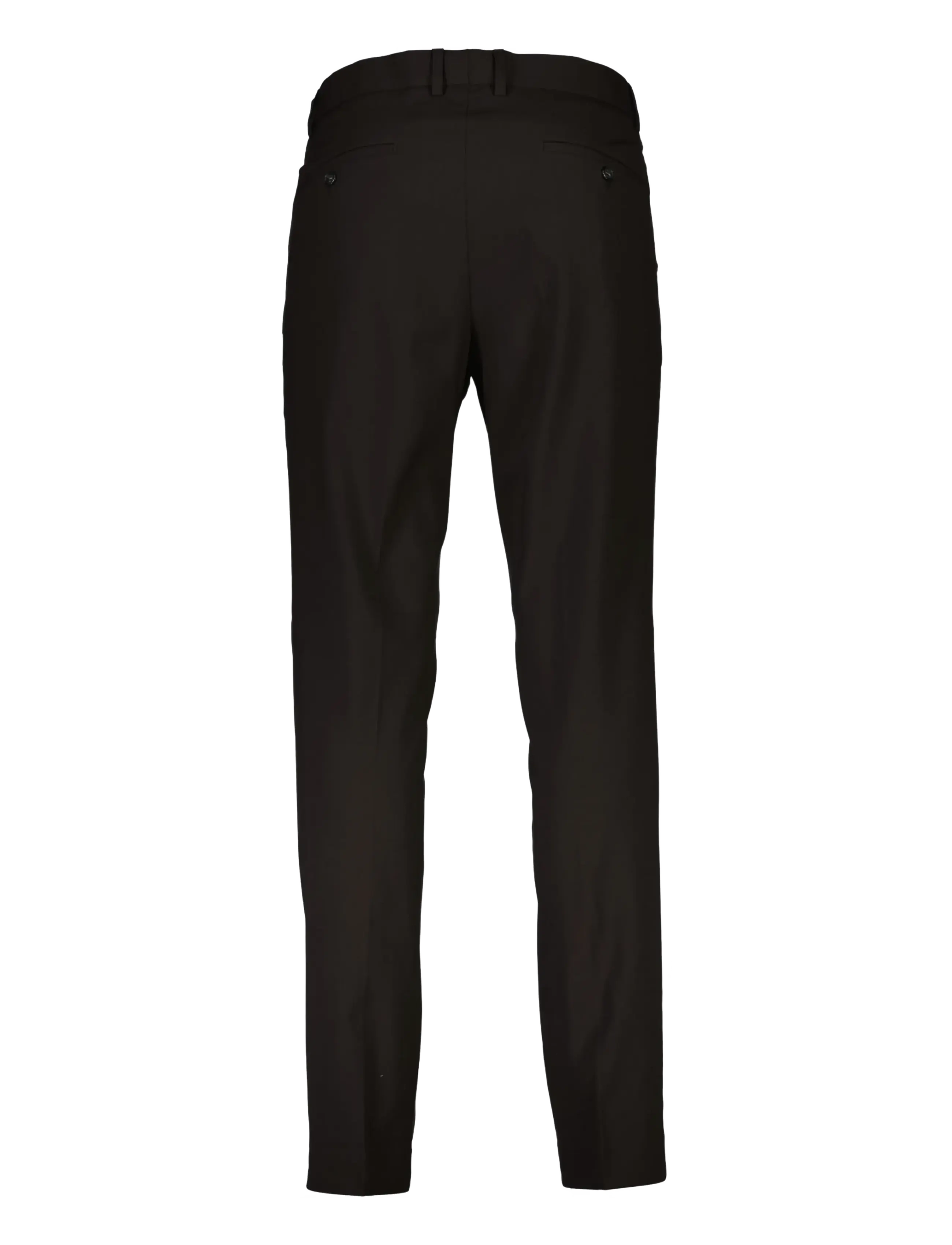 Lindbergh - Plain mens suit - normal length - enkeltradede blazere - jet black - 4